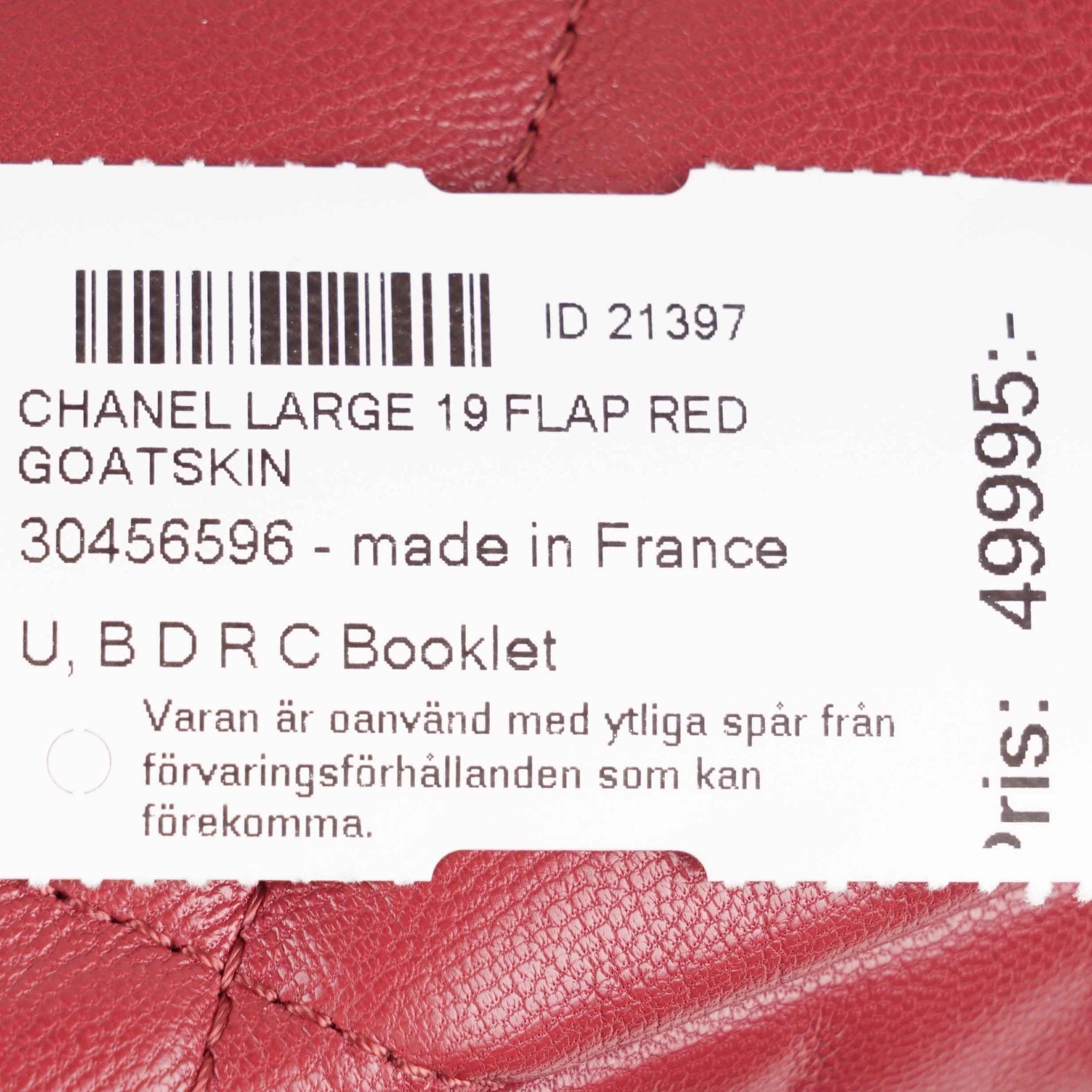 19 Large Flap Bag - CHANEL - Affordable Luxury image