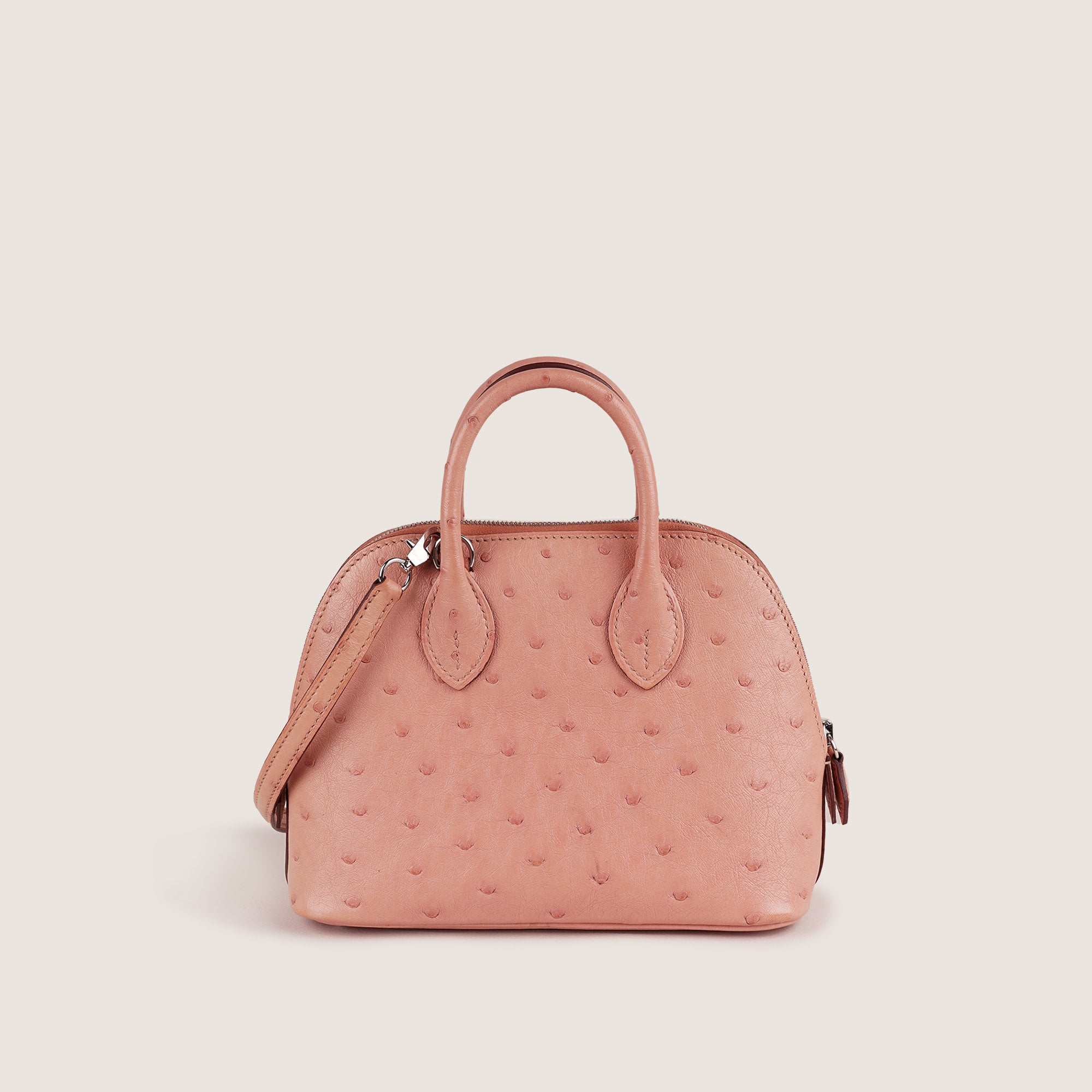 Mini Bolide Ostrich Leather