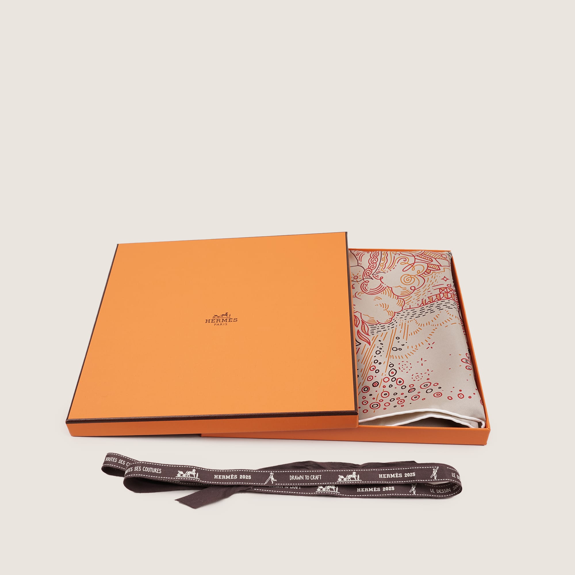 Please Hold The Line Silk Scarf image