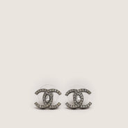 Chanel CC Crystal Earrings thumbnail image