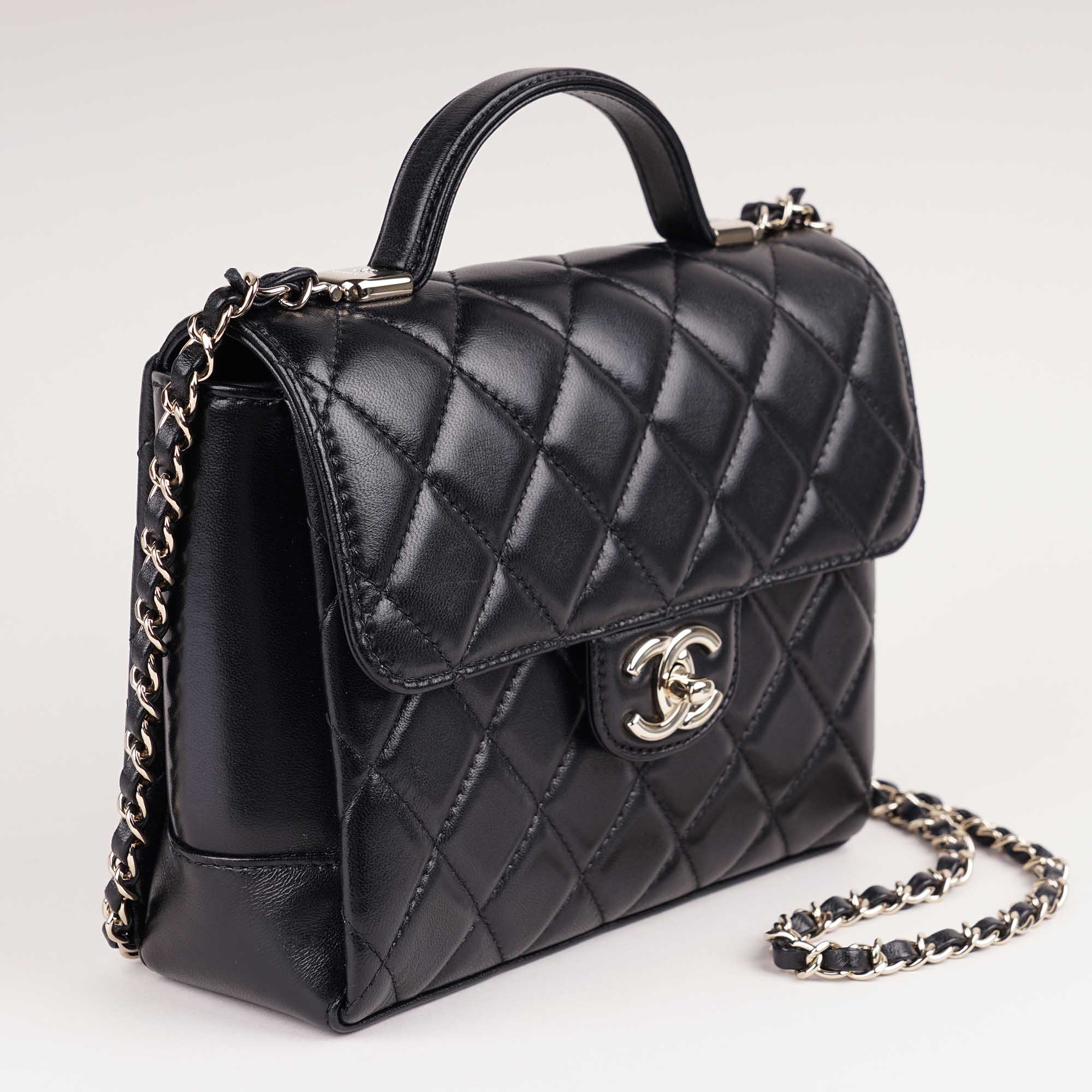 Flap with Top Handle - CHANEL - Affordable Luxury image