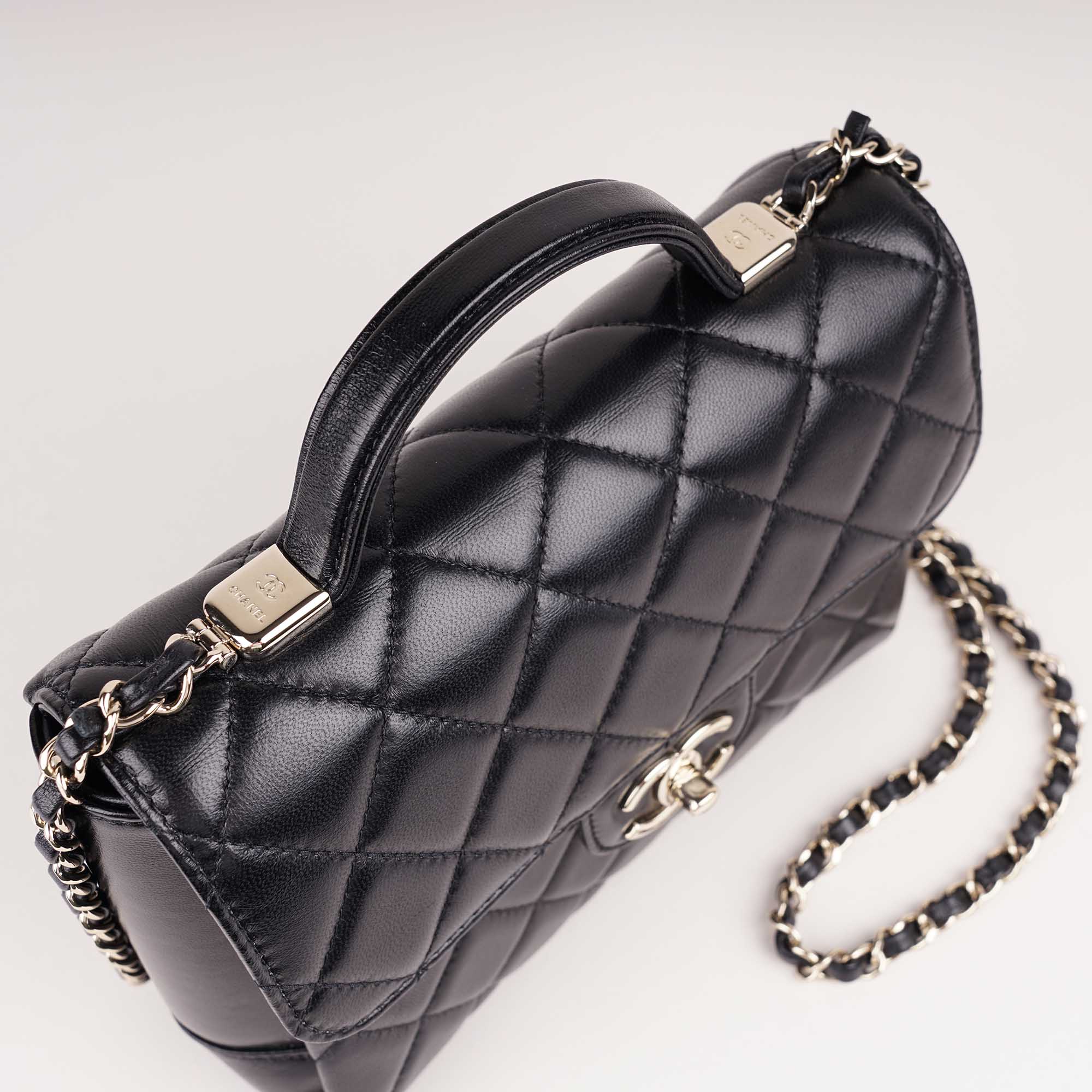 Flap with Top Handle - CHANEL - Affordable Luxury image