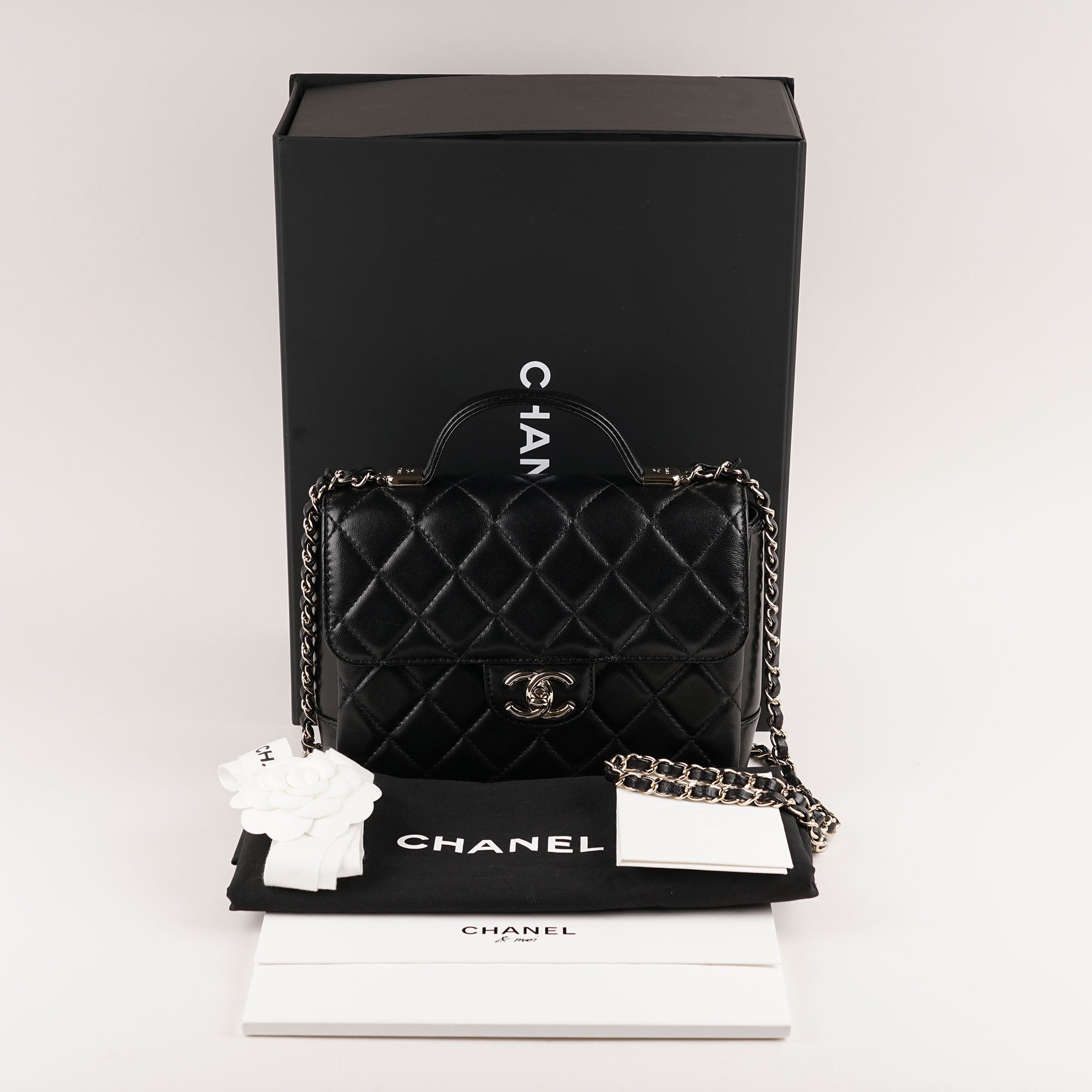 Flap with Top Handle - CHANEL - Affordable Luxury image