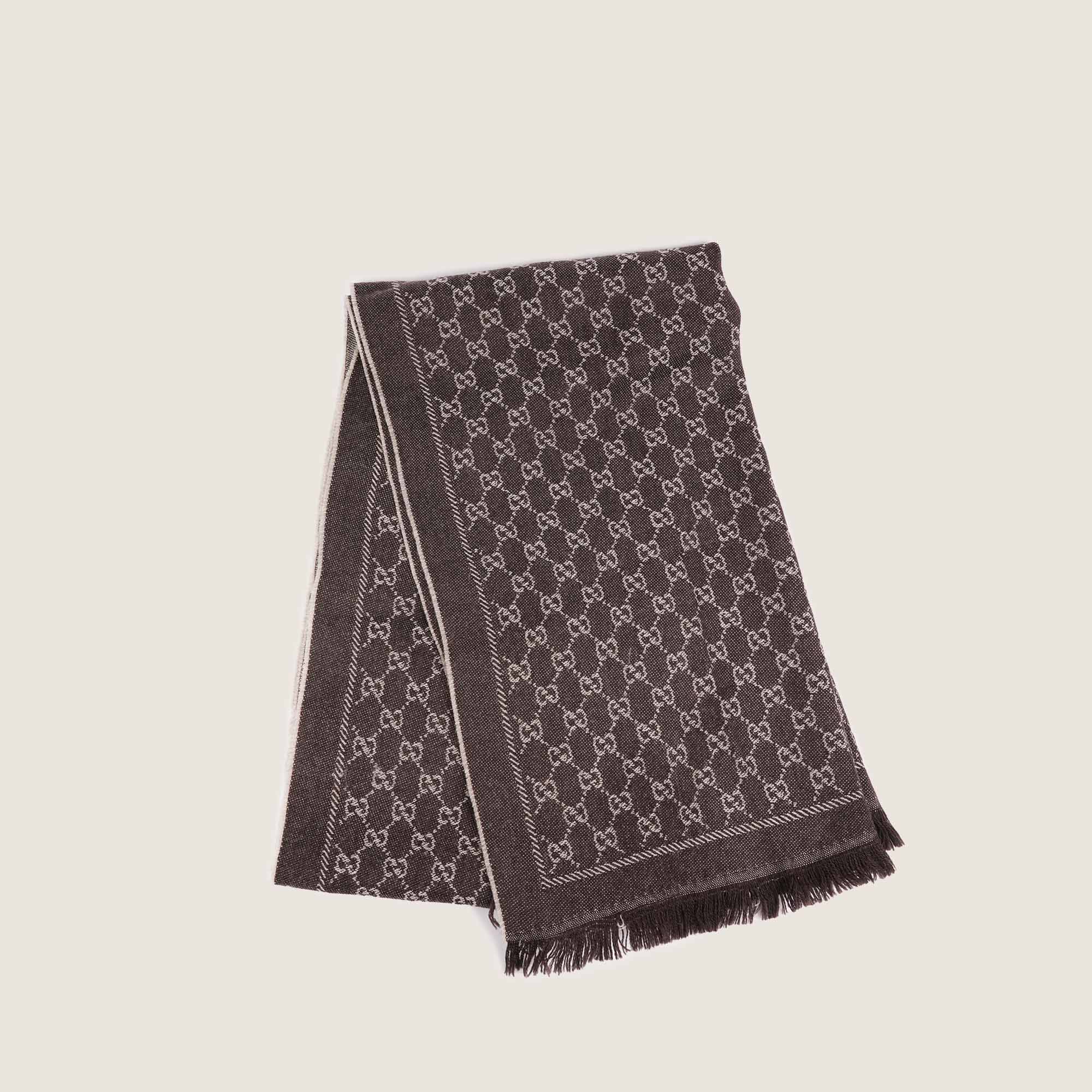 GG Jacquard Knitted Scarf - GUCCI - Affordable Luxury