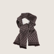 GG Jacquard Knitted Scarf - GUCCI - Affordable Luxury thumbnail image
