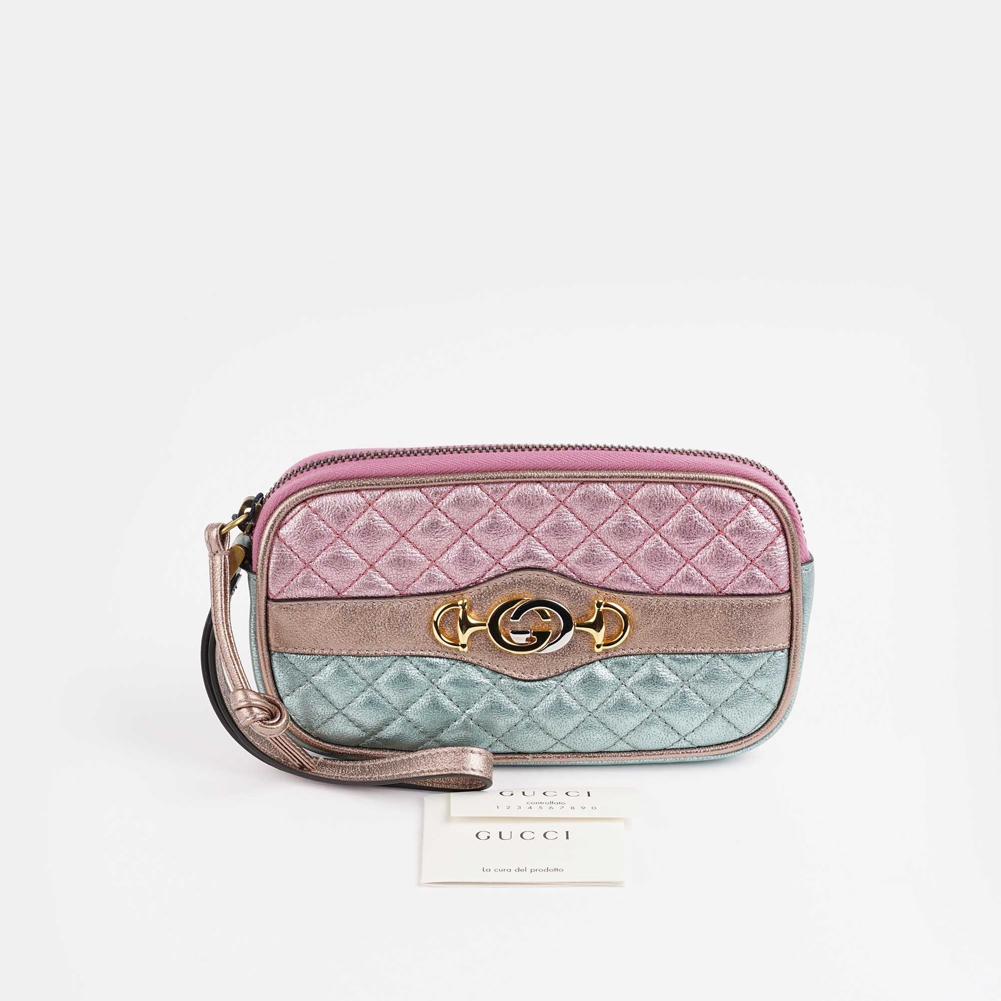 Gucci Trapuntata Wristlet - GUCCI - Affordable Luxury image