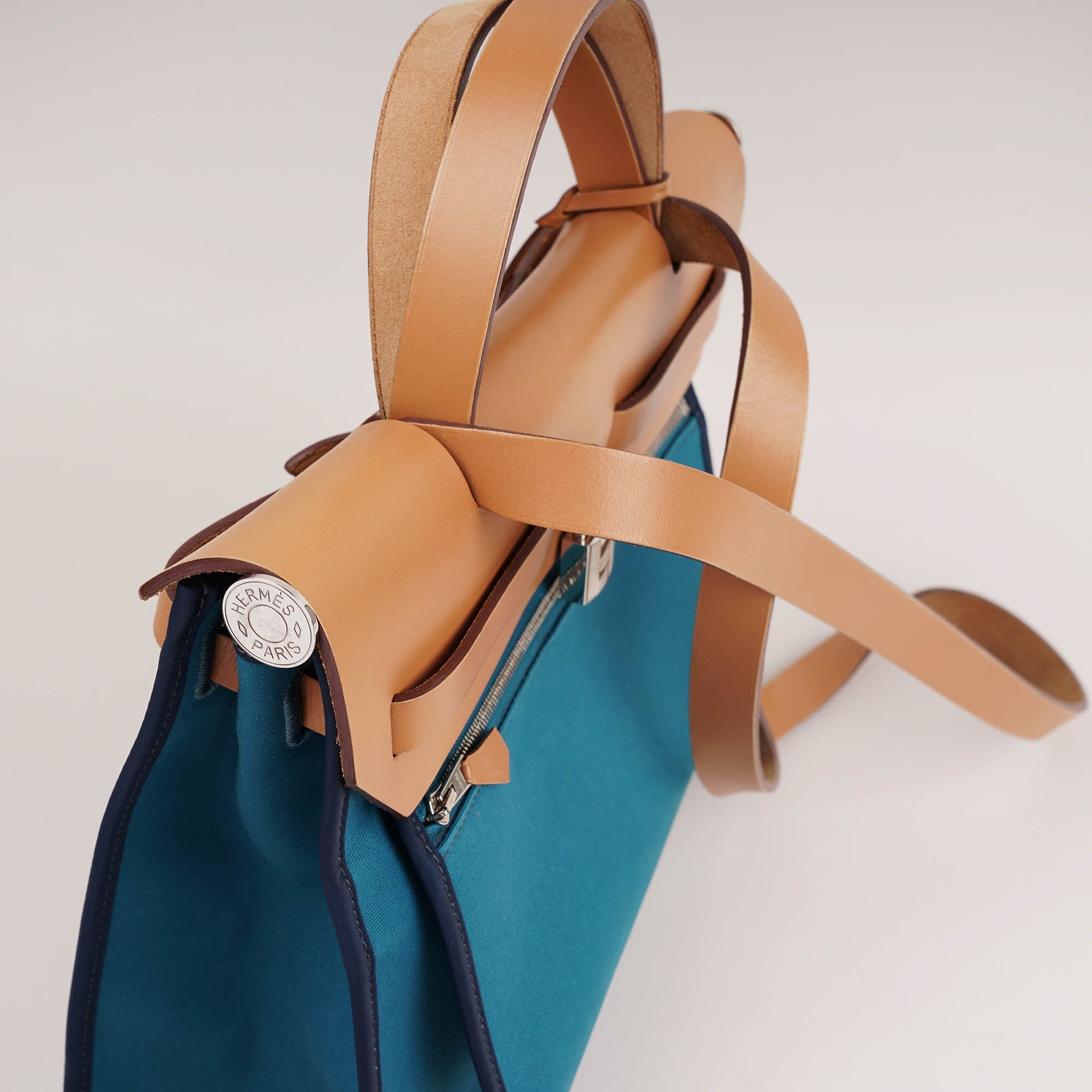 Herbag Zip 31 Bleu Izmir - HERMÈS - Affordable Luxury image