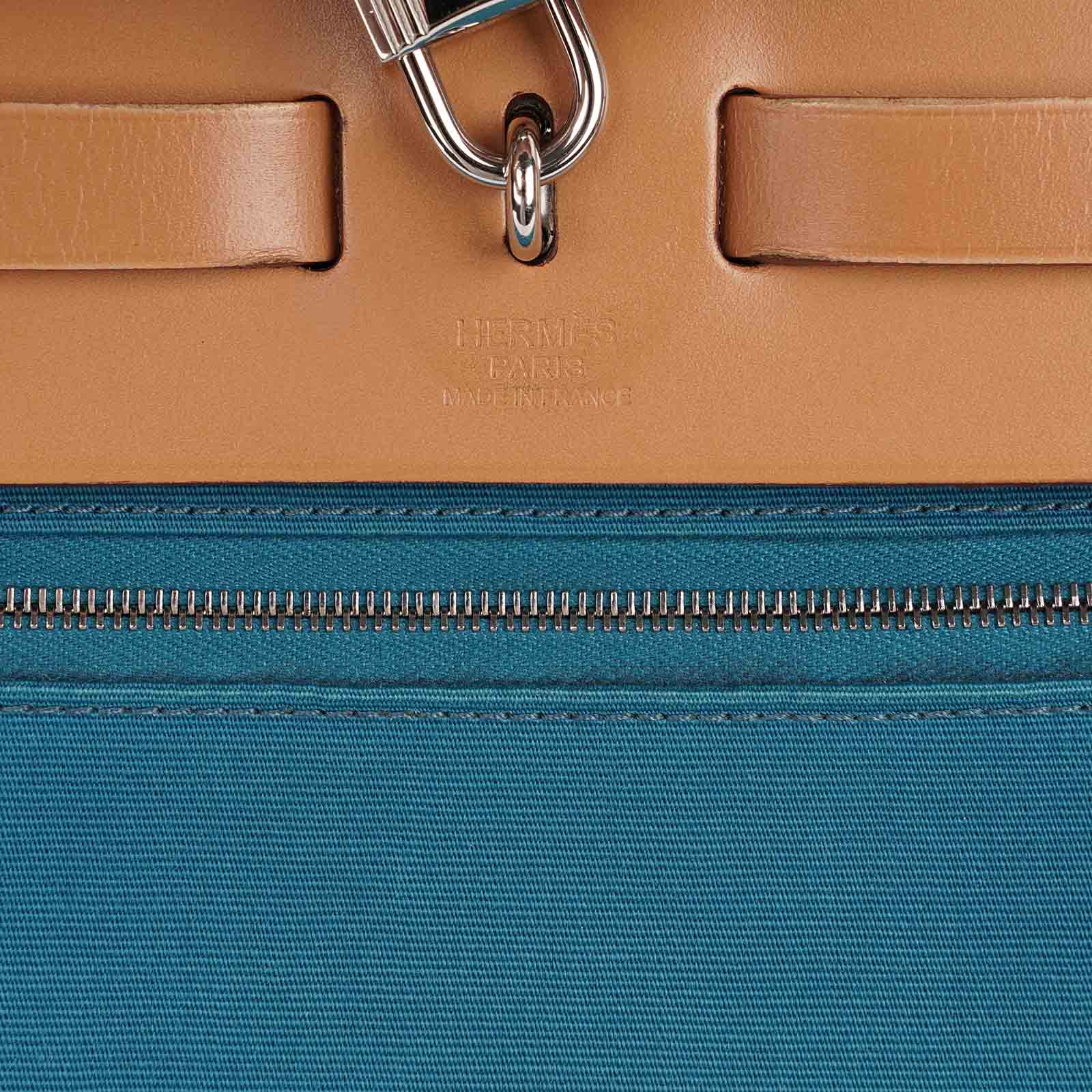 Herbag Zip 31 Bleu Izmir - HERMÈS - Affordable Luxury image