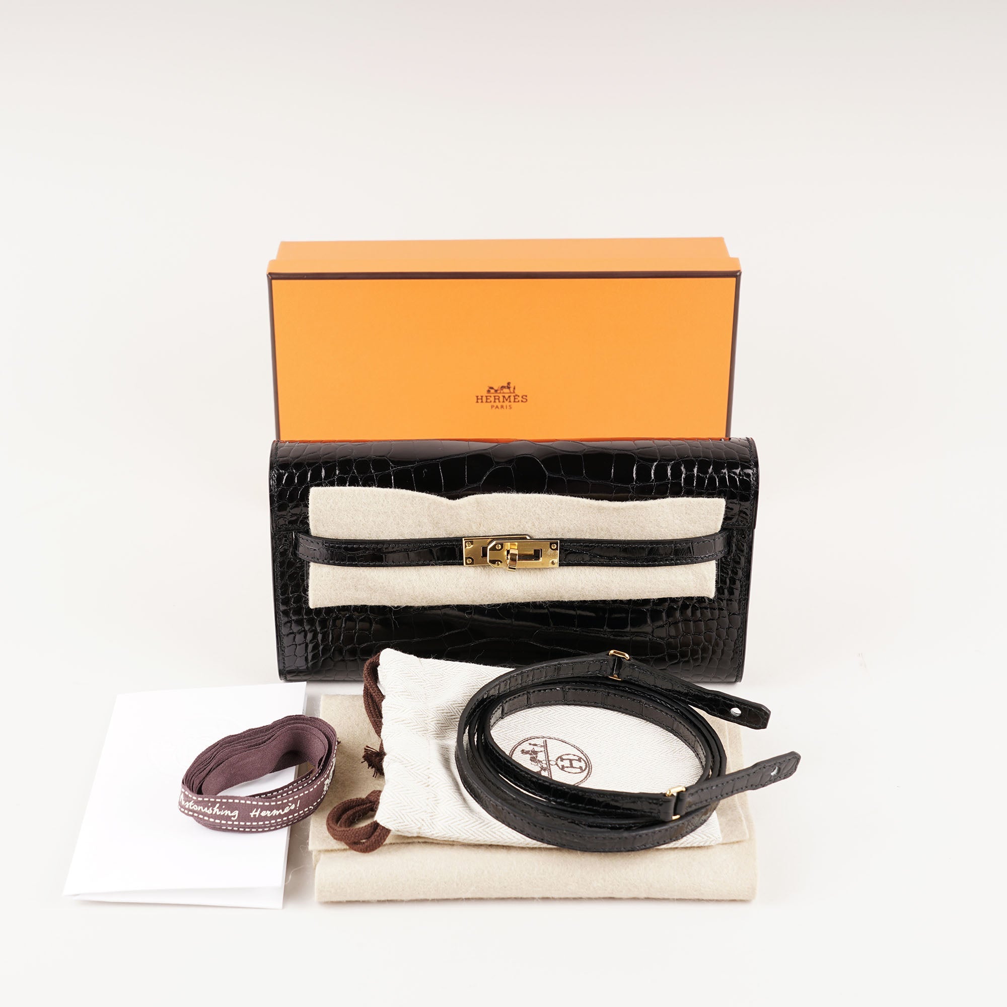 Kelly To Go Wallet Alligator - HERMÈS - Affordable Luxury