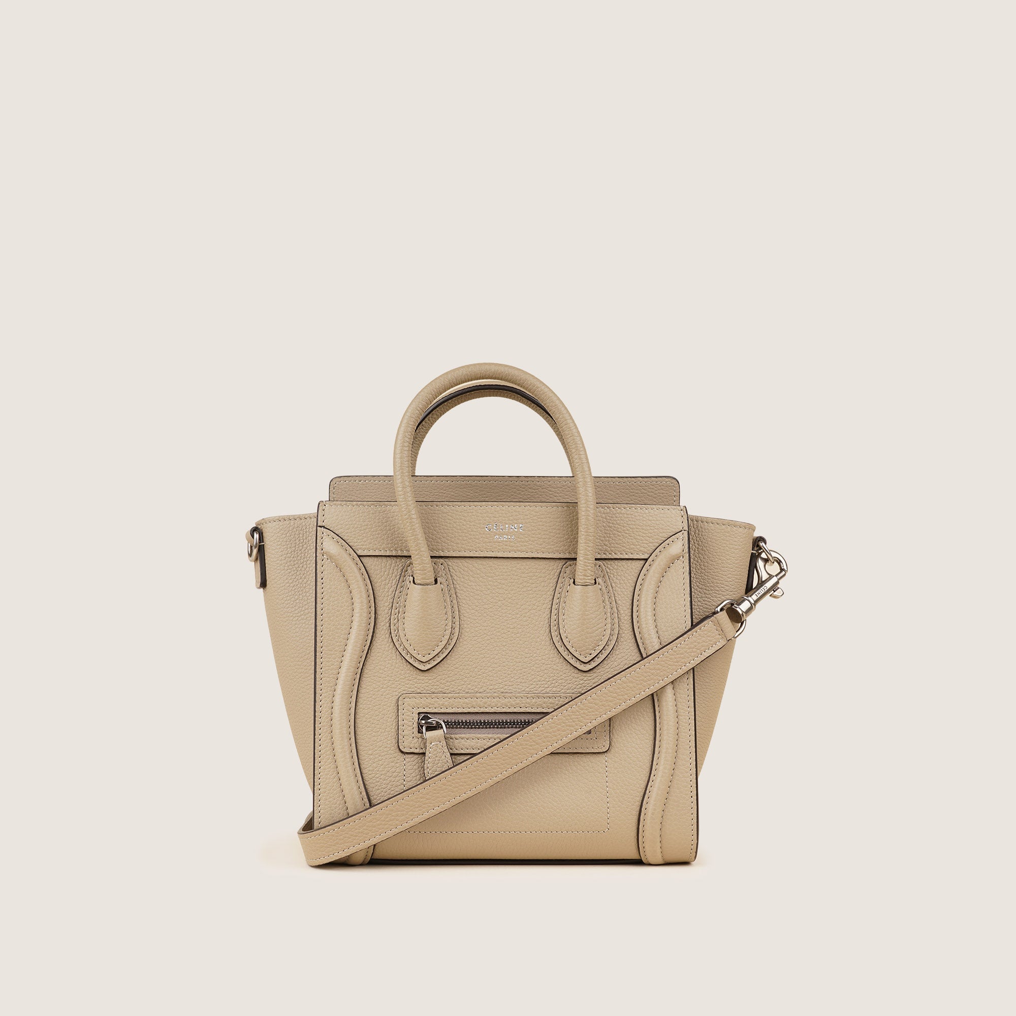 Celine nano luggage leather tote best sale