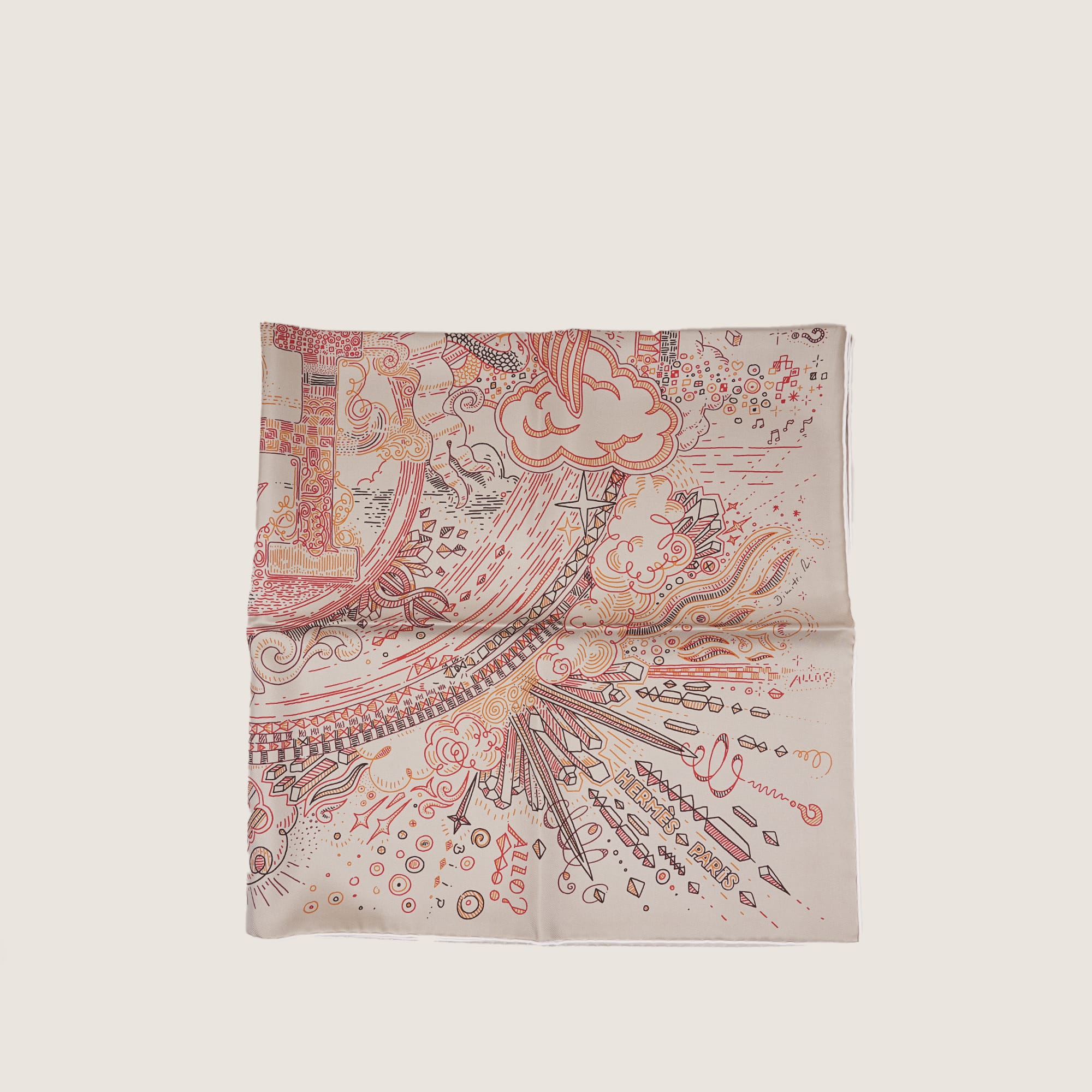 Please Hold The Line Silk Scarf - HERMÈS - Affordable Luxury