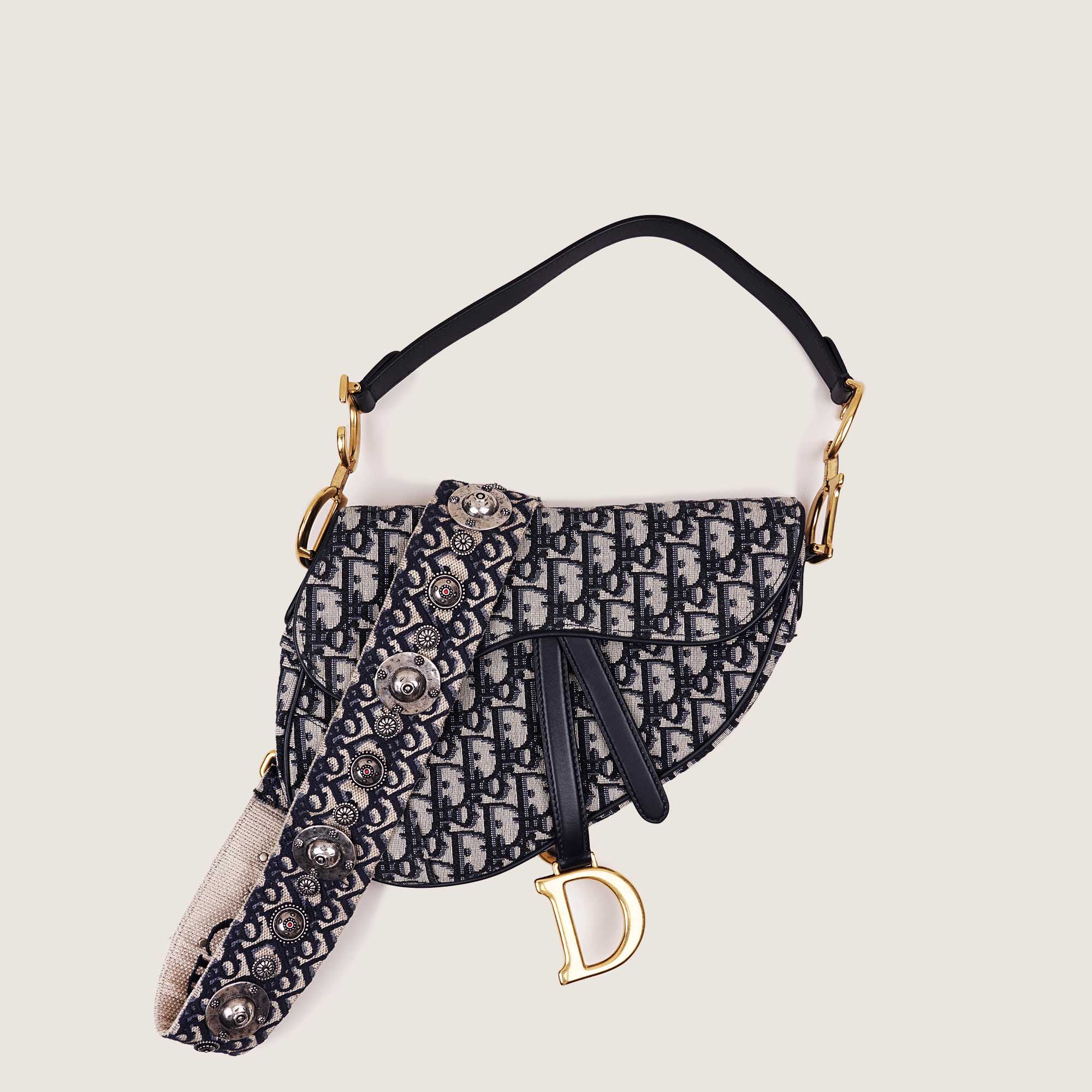 Saddle Bag w Strap - CHRISTIAN DIOR - Affordable Luxury
