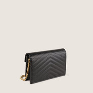 Small Cassandre Chain Wallet - SAINT LAURENT - Affordable Luxury thumbnail image