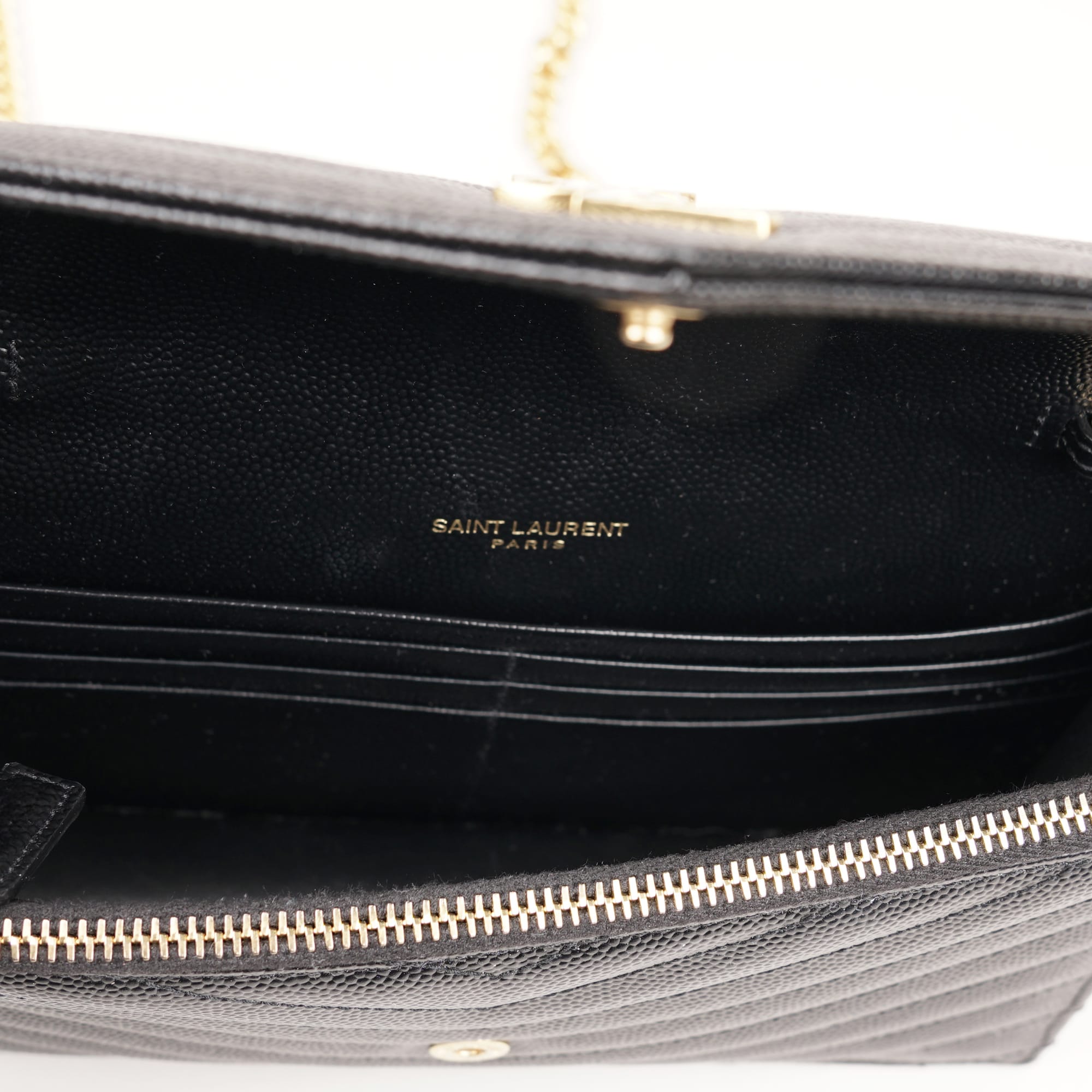 Small Cassandre Chain Wallet - SAINT LAURENT - Affordable Luxury image