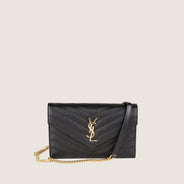 Small Cassandre Chain Wallet - SAINT LAURENT - Affordable Luxury thumbnail image