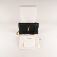 Small Cassandre Chain Wallet - SAINT LAURENT - Affordable Luxury thumbnail image
