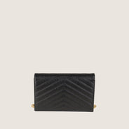 Small Cassandre Chain Wallet - SAINT LAURENT - Affordable Luxury thumbnail image
