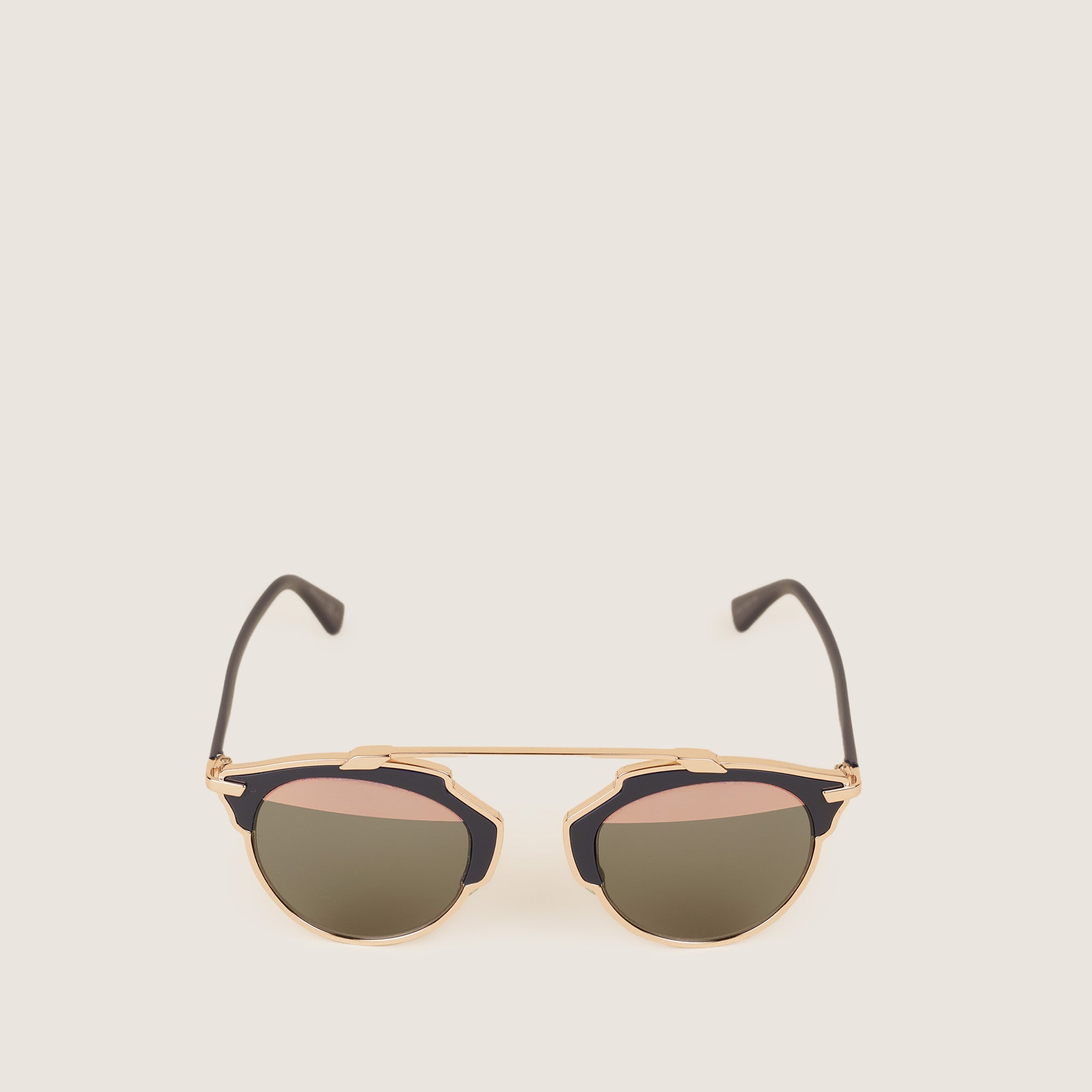 Dior so real sunglasses black and gold online