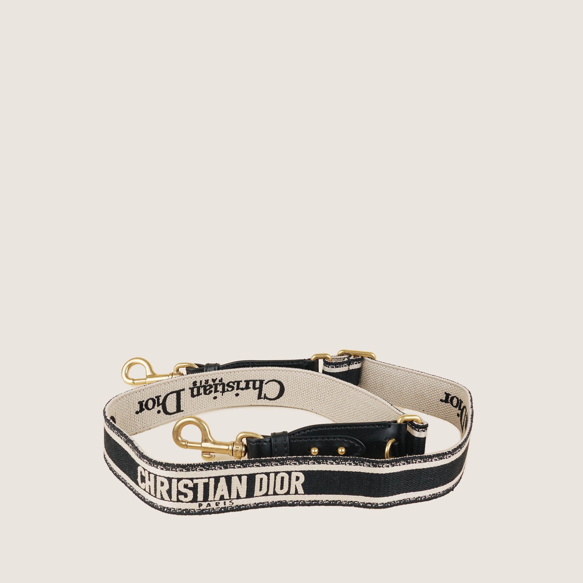 Shop Christian Dior Thin Logo Strap Black Affordable Luxury