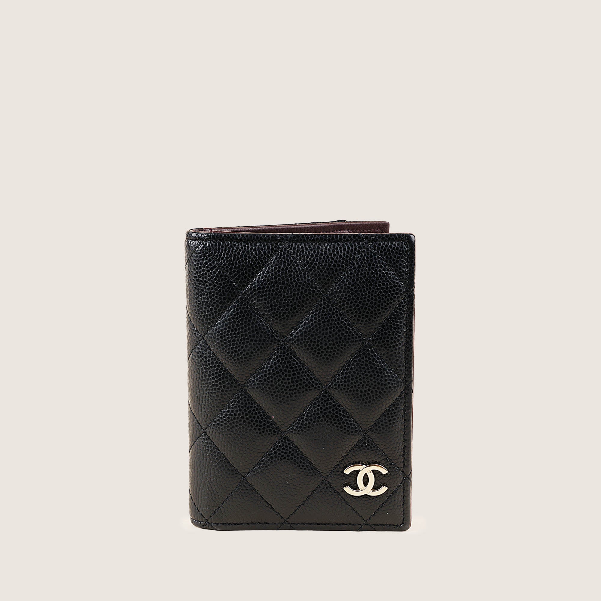 Chanel bifold wallet caviar sale