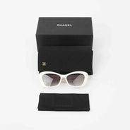 Cat Eye Pearl Sunglasses - CHANEL - Affordable Luxury thumbnail image