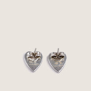 Gucci Heart Earrings Sterling Silver - GUCCI - Affordable Luxury thumbnail image