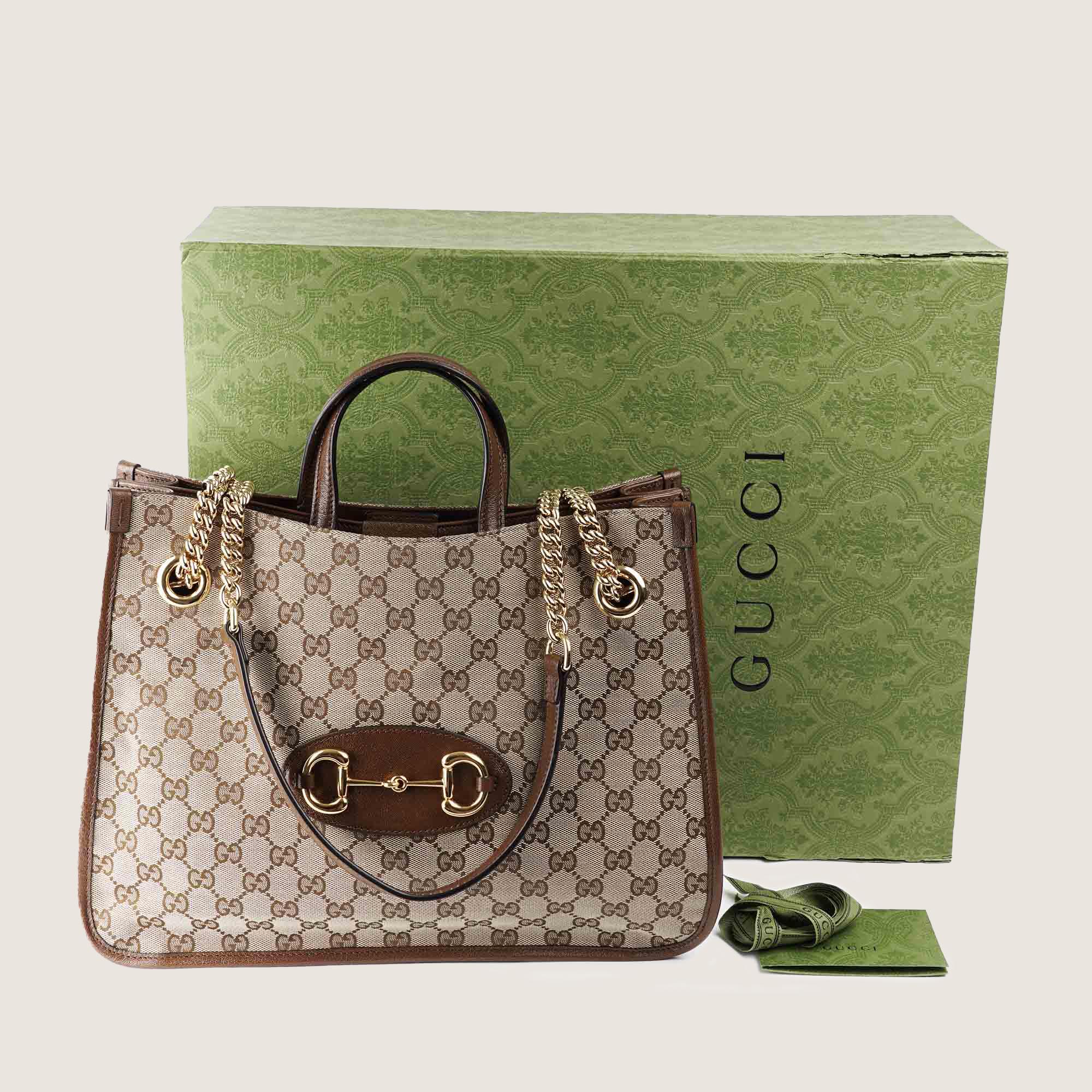 Gucci Horsebit 1955 Tote GG Canvas - GUCCI - Affordable Luxury image