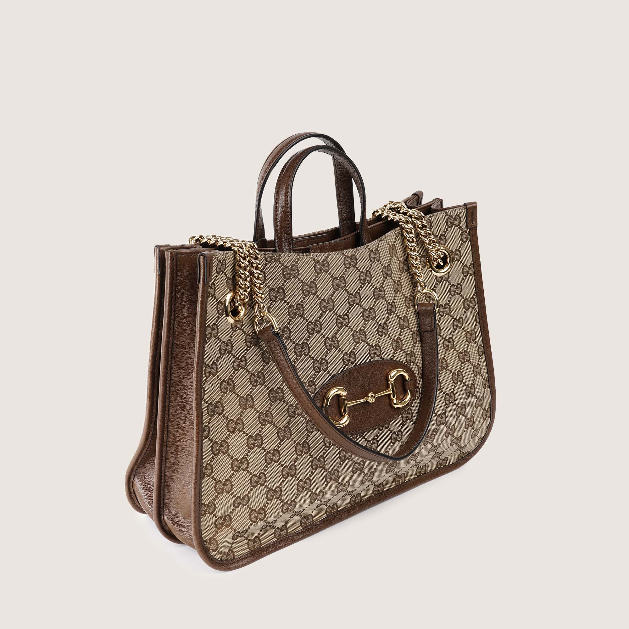 Gucci Horsebit 1955 Tote GG Canvas - GUCCI - Affordable Luxury image