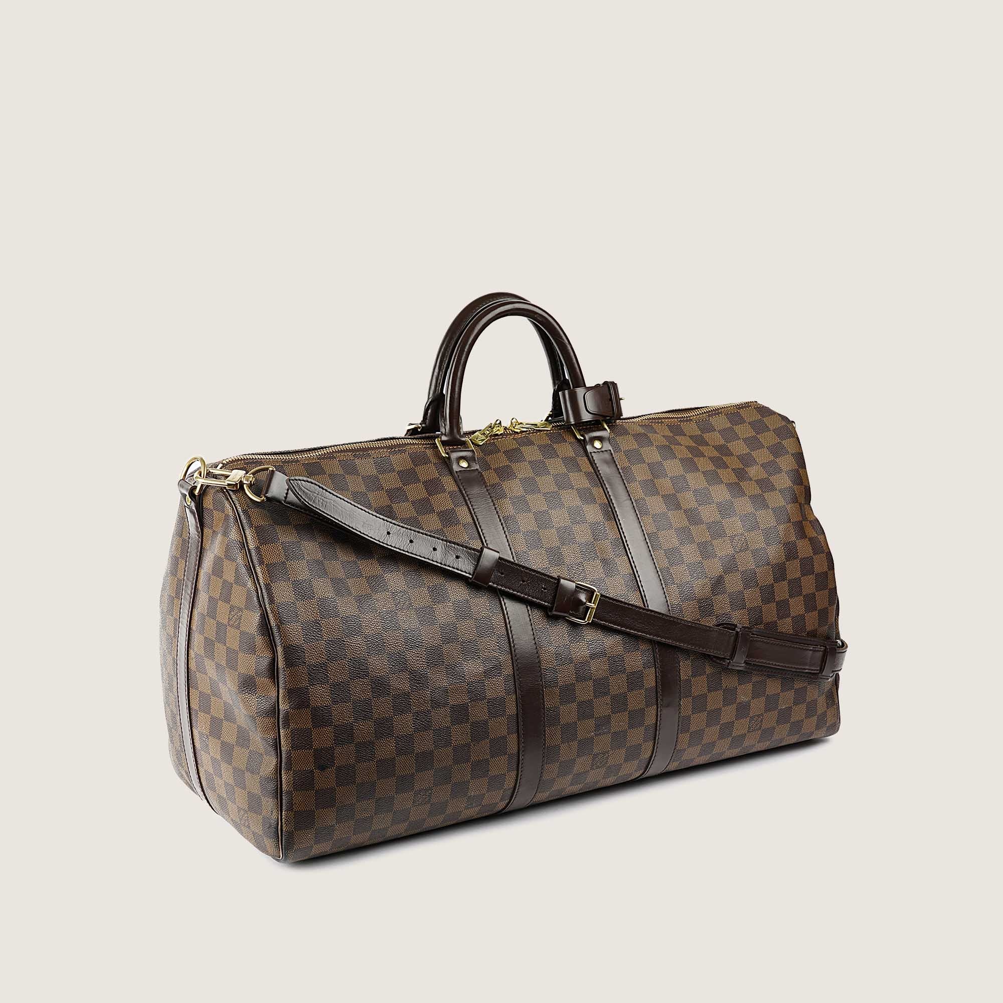 Keepall 55 Bandoulière Damier Bag - LOUIS VUITTON - Affordable Luxury