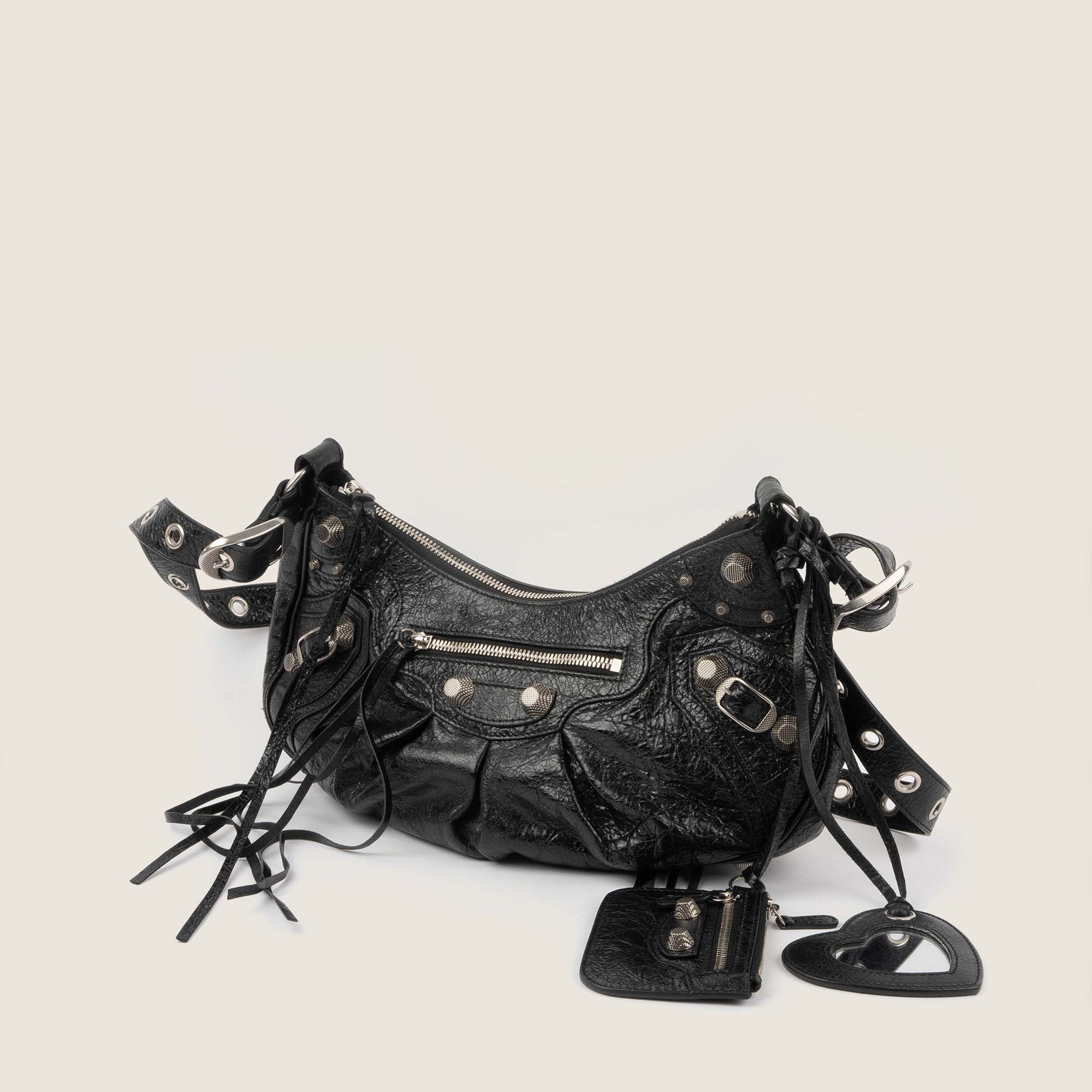 Le Cagole XS Black Lambskin - BALENCIAGA - Affordable Luxury image