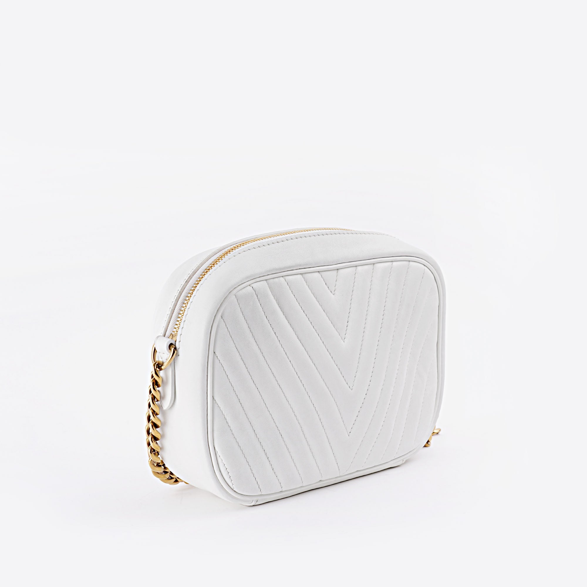 New Wave Camera Bag White Leather - LOUIS VUITTON - Affordable Luxury image