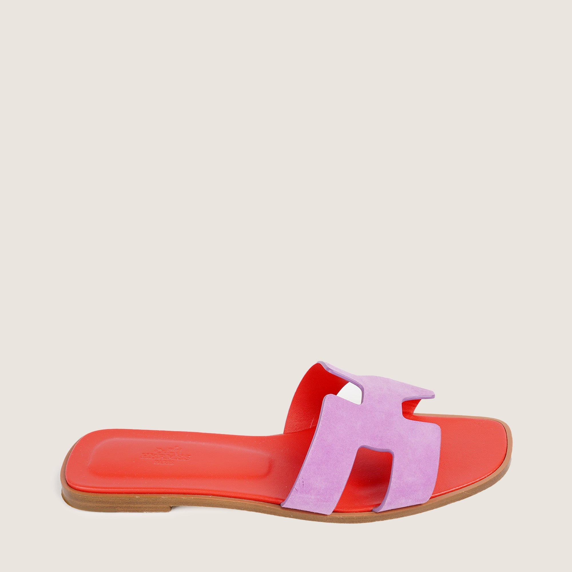 Hermes red oran sales sandals