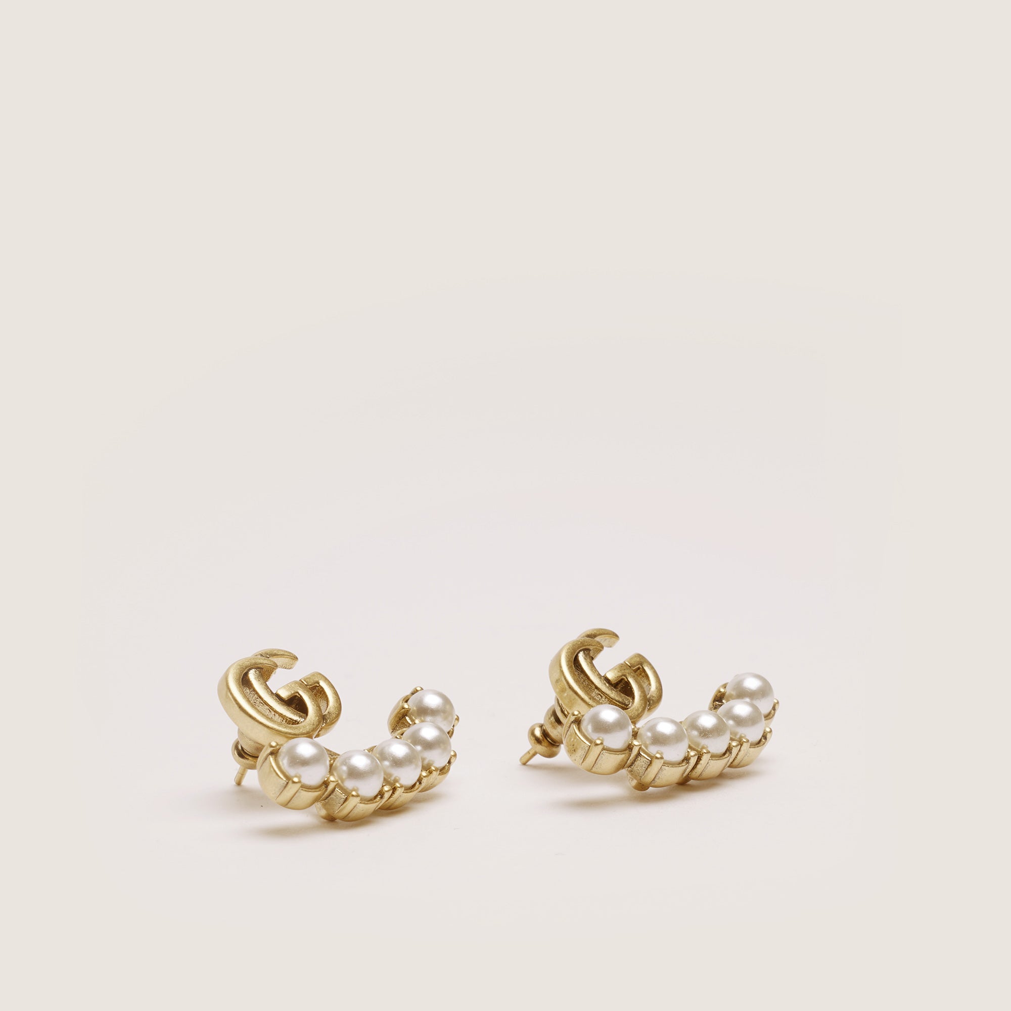 Pearl Double G Earrings - GUCCI - Affordable Luxury image