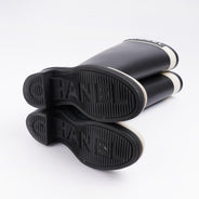 Rain Boots Black & White 37 - CHANEL - Affordable Luxury thumbnail image