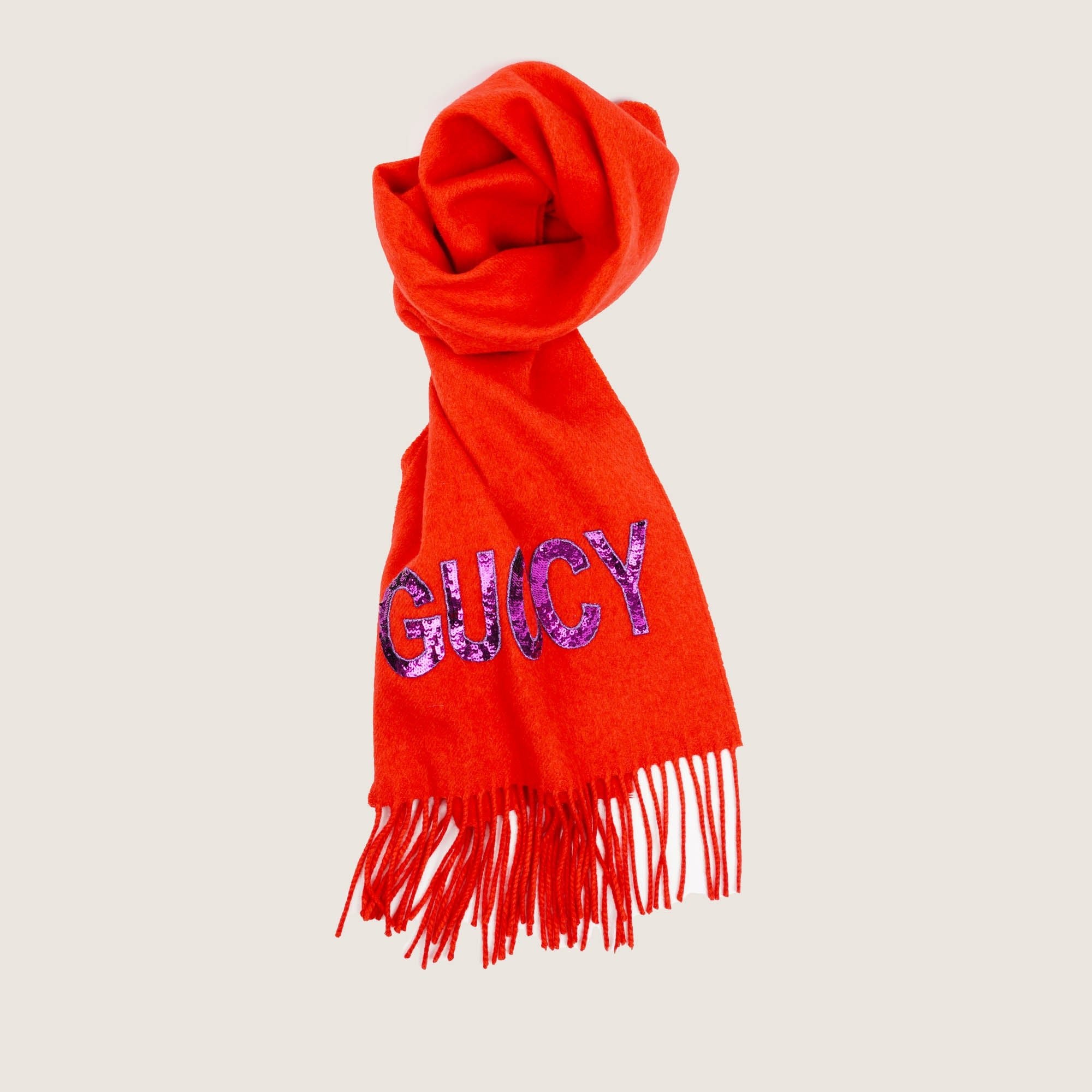 Sequin-Embroidery Scarf - GUCCI - Affordable Luxury image