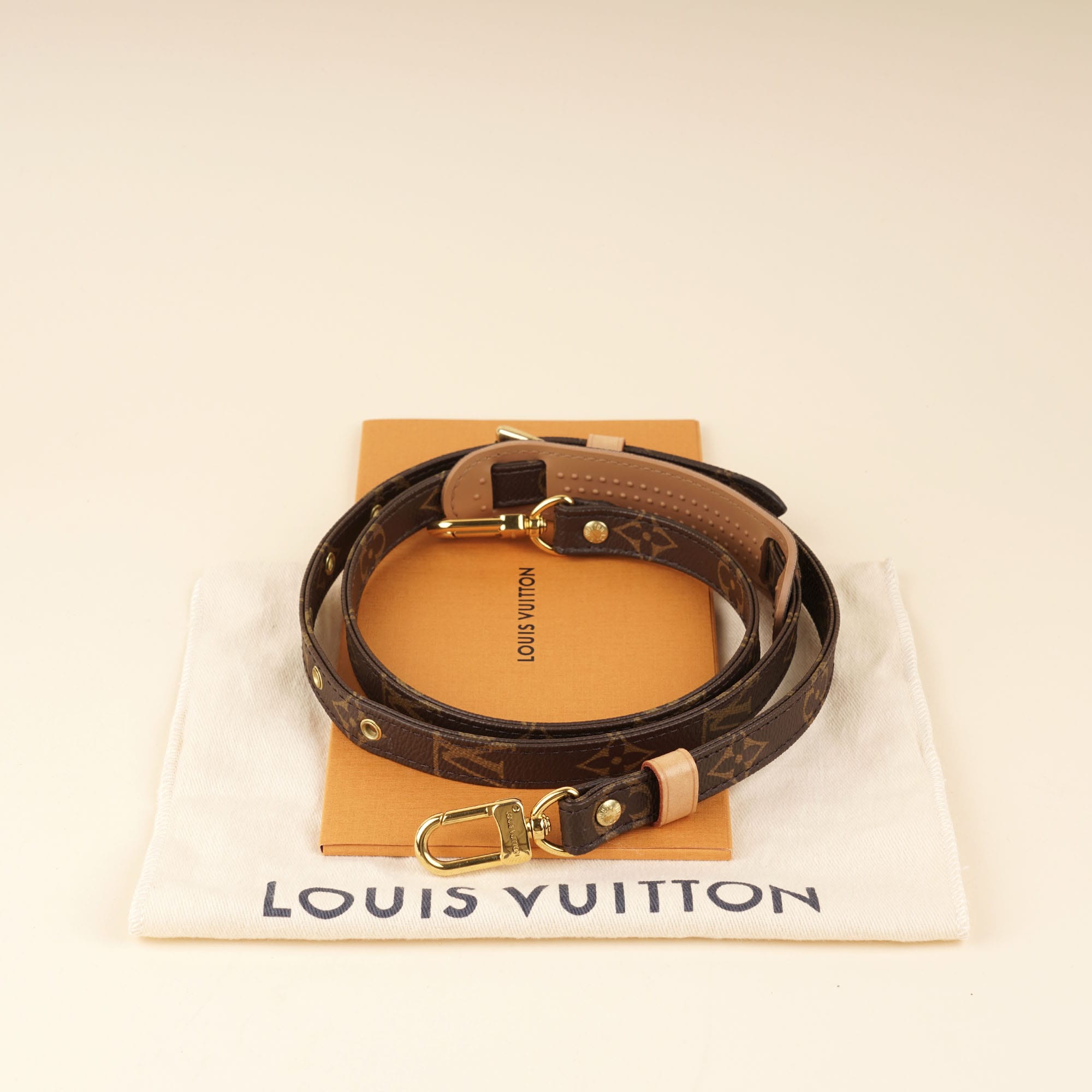 Louis Vuitton Monogram Adjustable Replacement deals Canvas Crossbody Strap t55