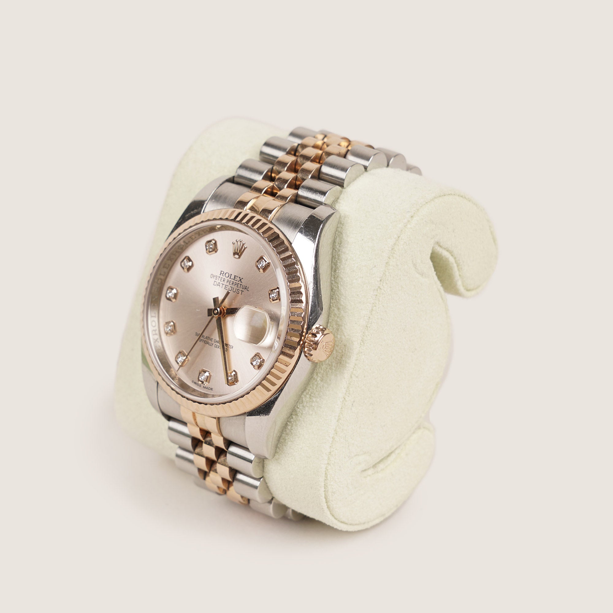 Oyster Perpetual Datejust 36 Everose Gold/Oystersteel & Diamond Dial image