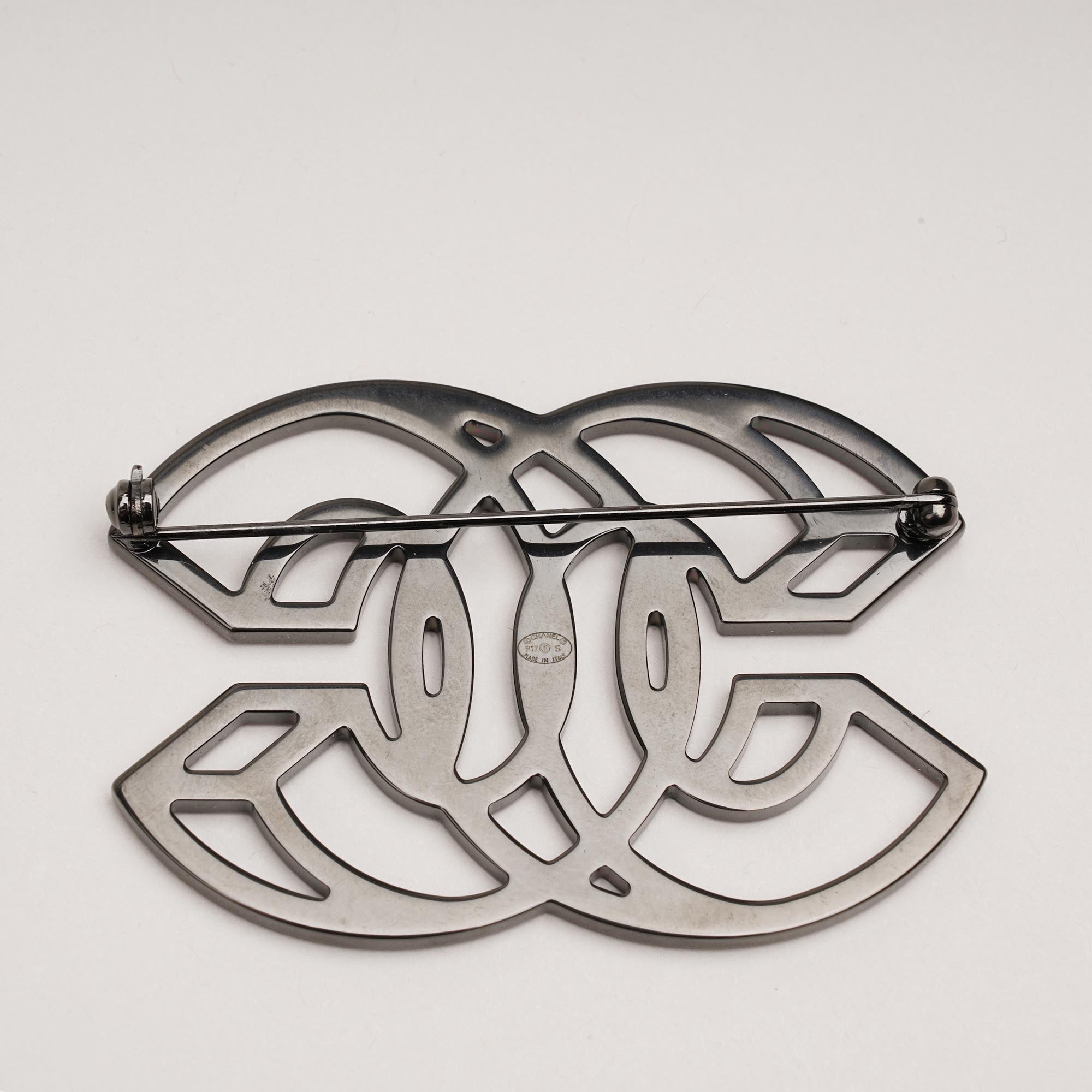 Large CC Pin Brooch image