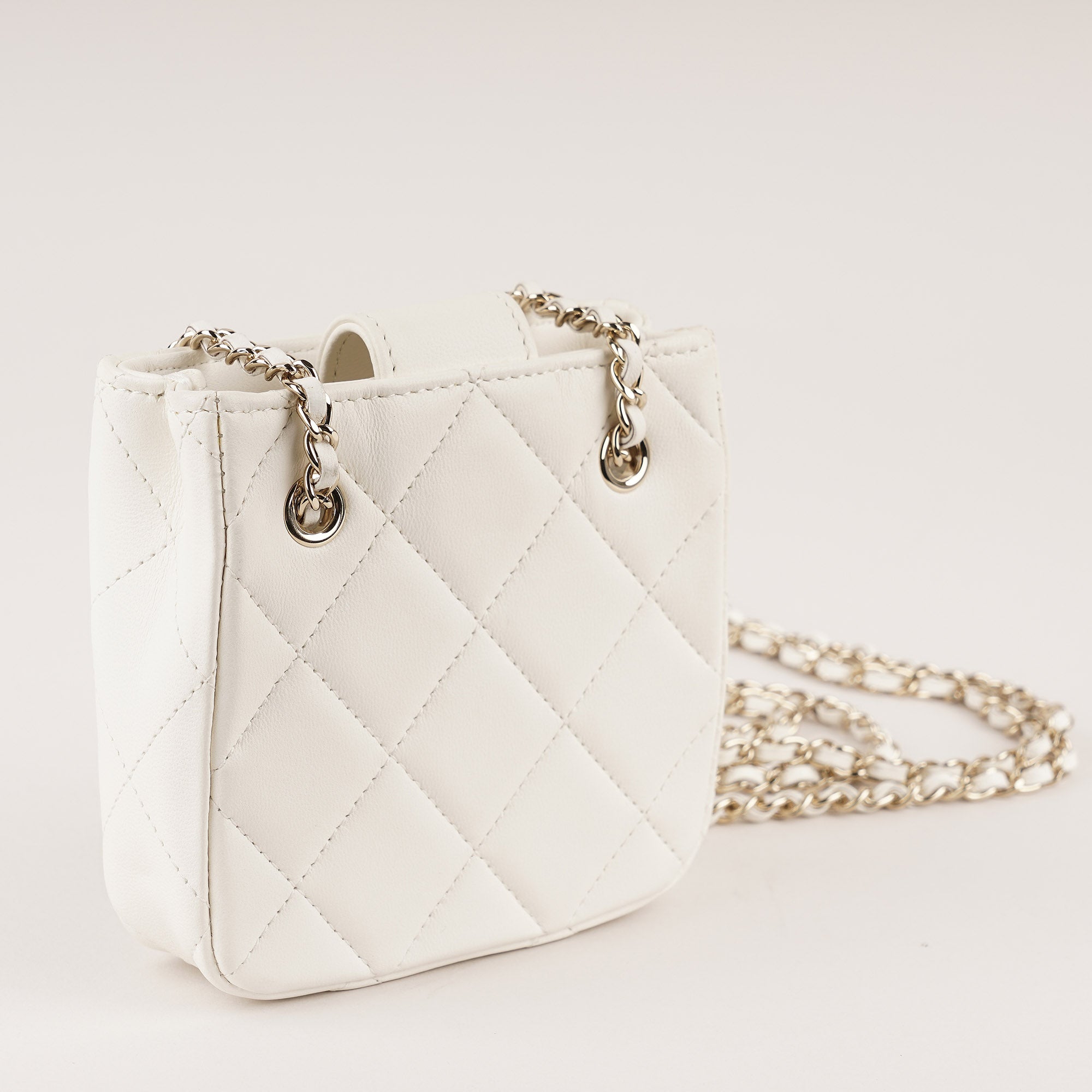 Super Mini Tote/Clutch with Long Chain image