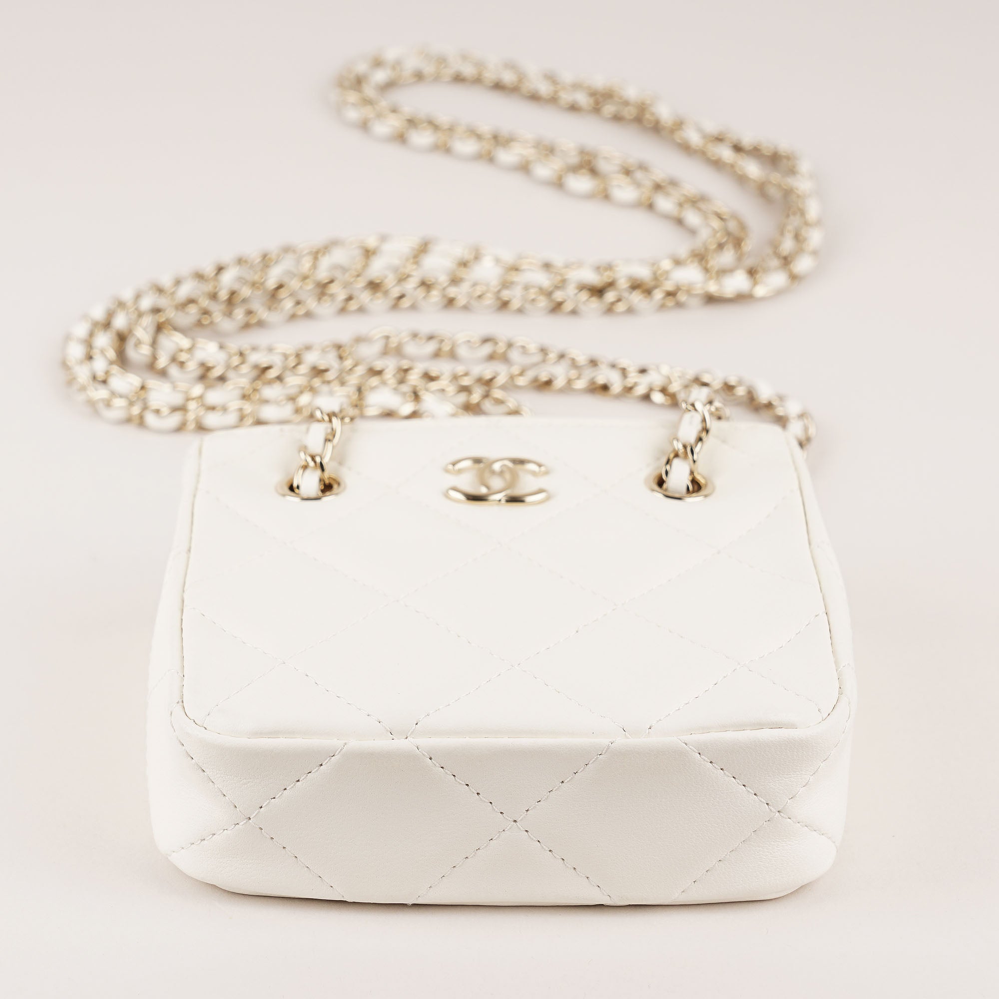 Super Mini Tote/Clutch with Long Chain image