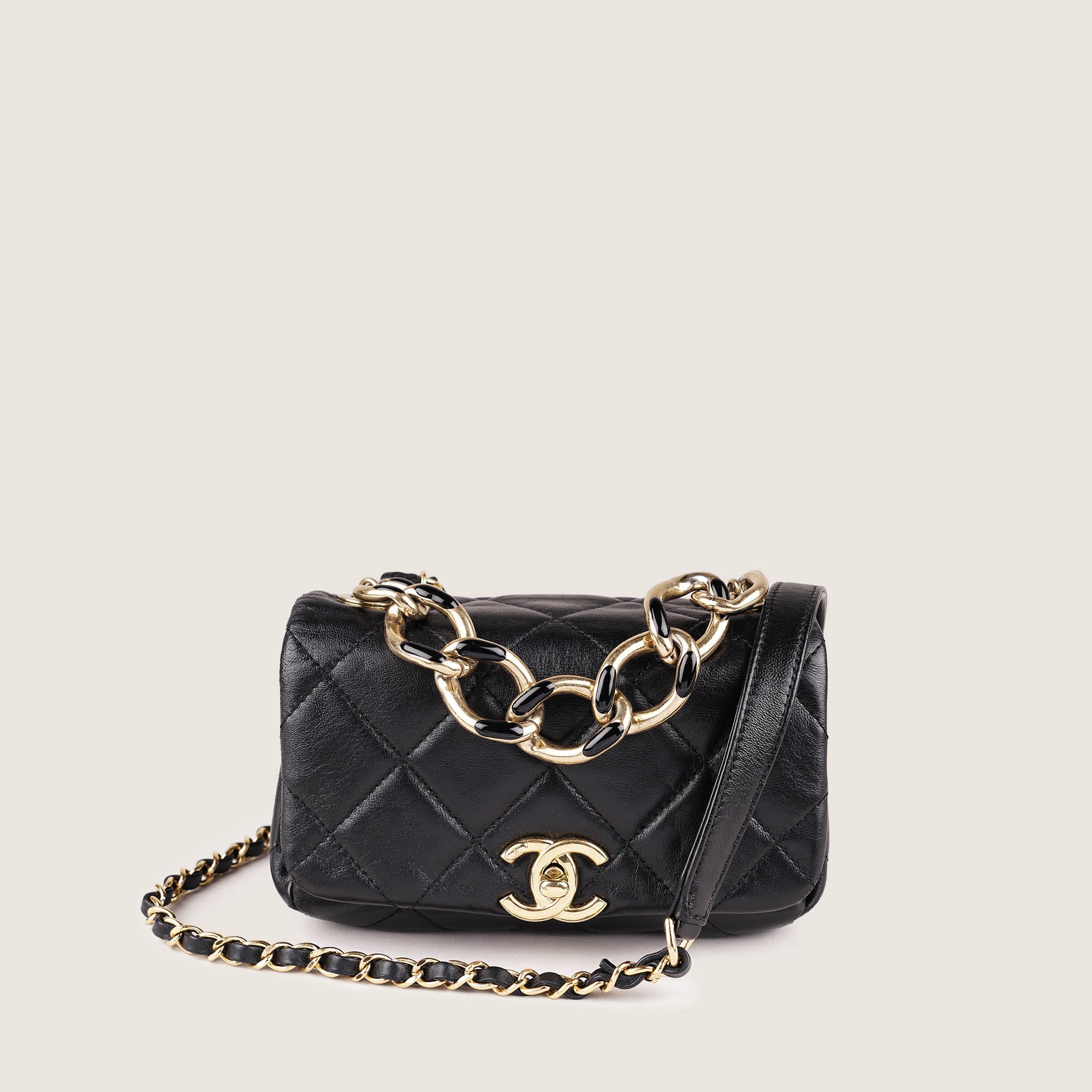 Mini Flap Chain Top Handle