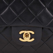 Classic Medium Double Flap Bag Black thumbnail image