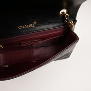 Classic Medium Double Flap Bag Black thumbnail image