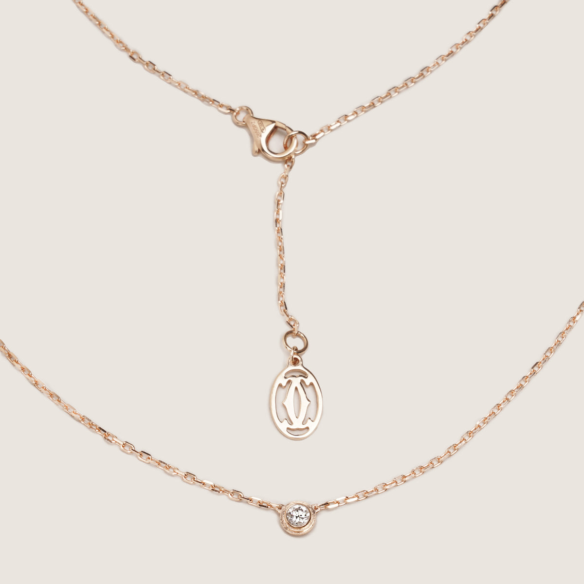 D'amour Necklace 18k Pink Gold Diamond 0,09ct 41 image