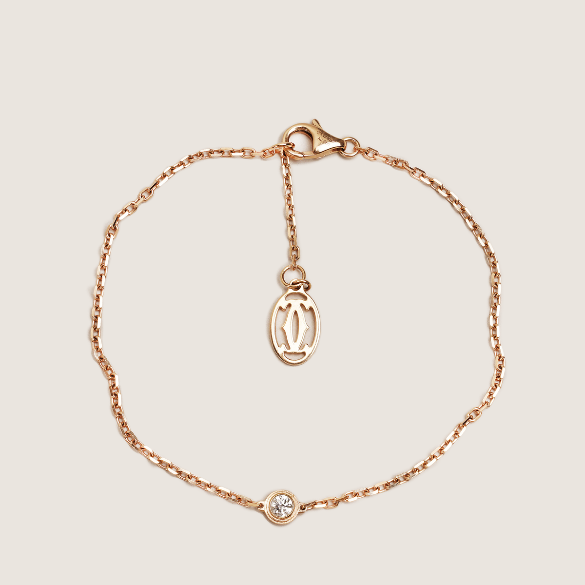 D'amour Bracelet 18k Pink Gold Diamond 0,04ct
