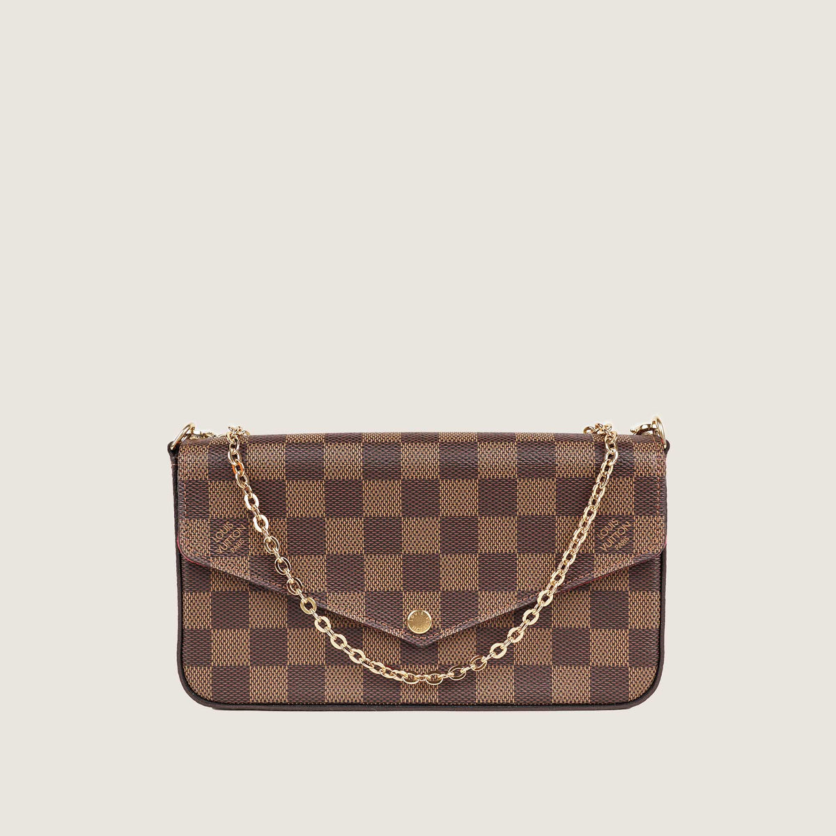 Pochette Félicie Damier Ebene Canvas
