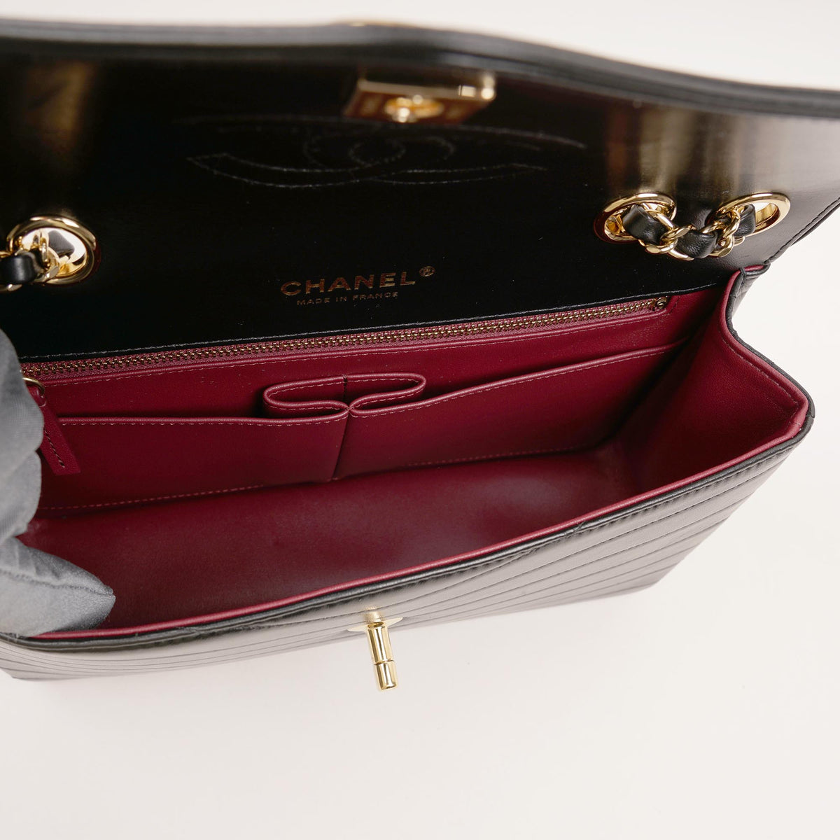 Patinated Medium Flap Bag Black Lambskin 2026 image