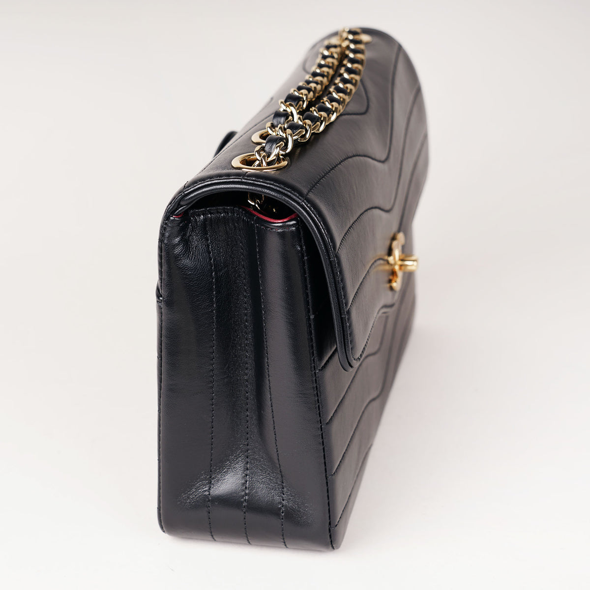 Patinated Medium Flap Bag Black Lambskin 2026 image