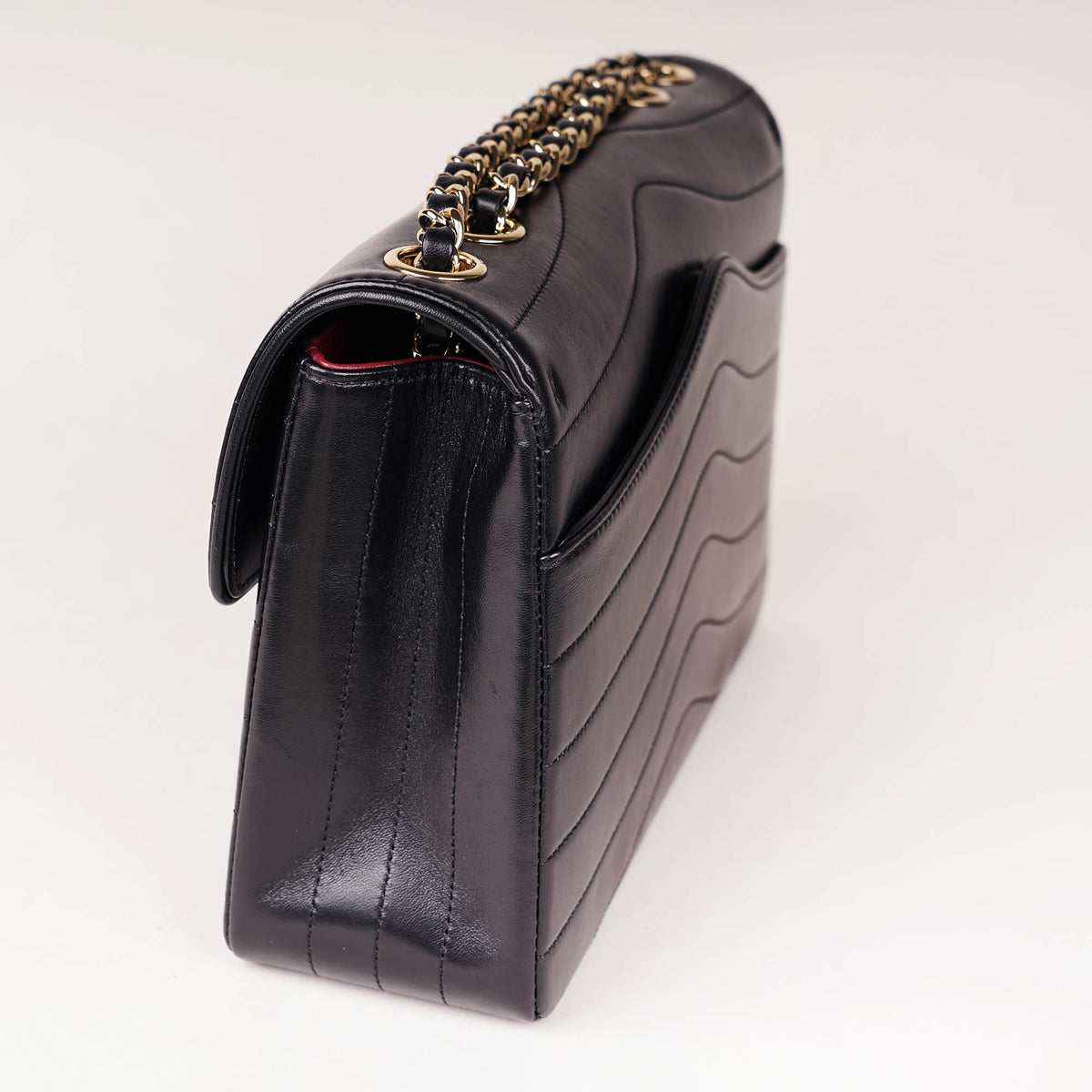 Patinated Medium Flap Bag Black Lambskin 2026 image