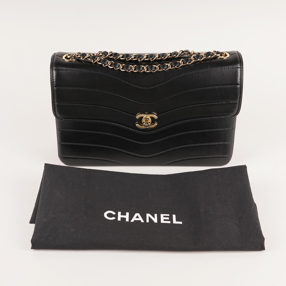 Patinated Medium Flap Bag Black Lambskin 2026 image